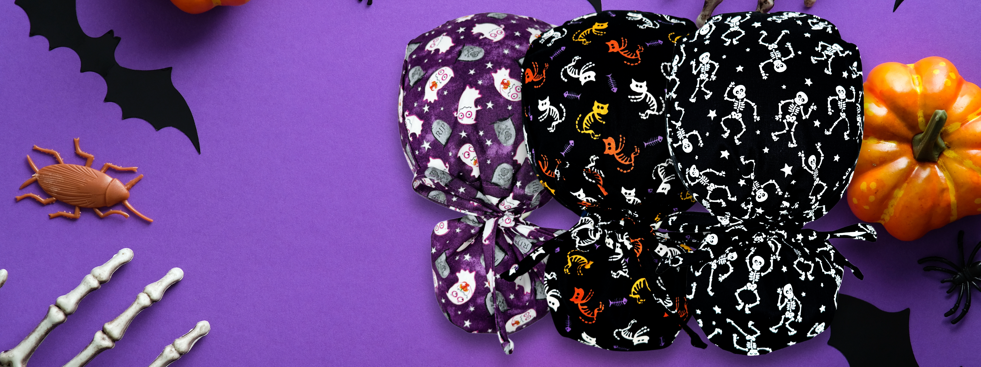 Halloween Scrub Caps