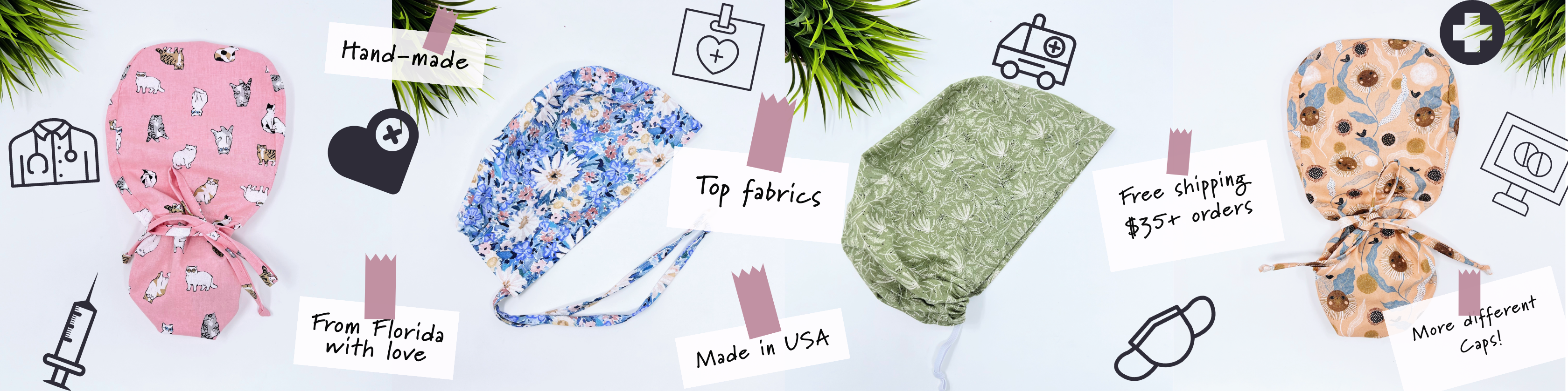 Bestselling Scrub Caps