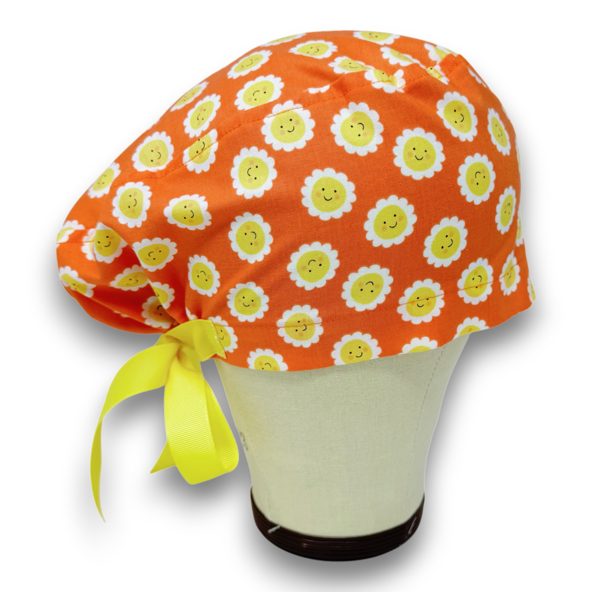 Sun Euro scrub cap with ties for Women by Paradise Caps. Euro PLUS style.