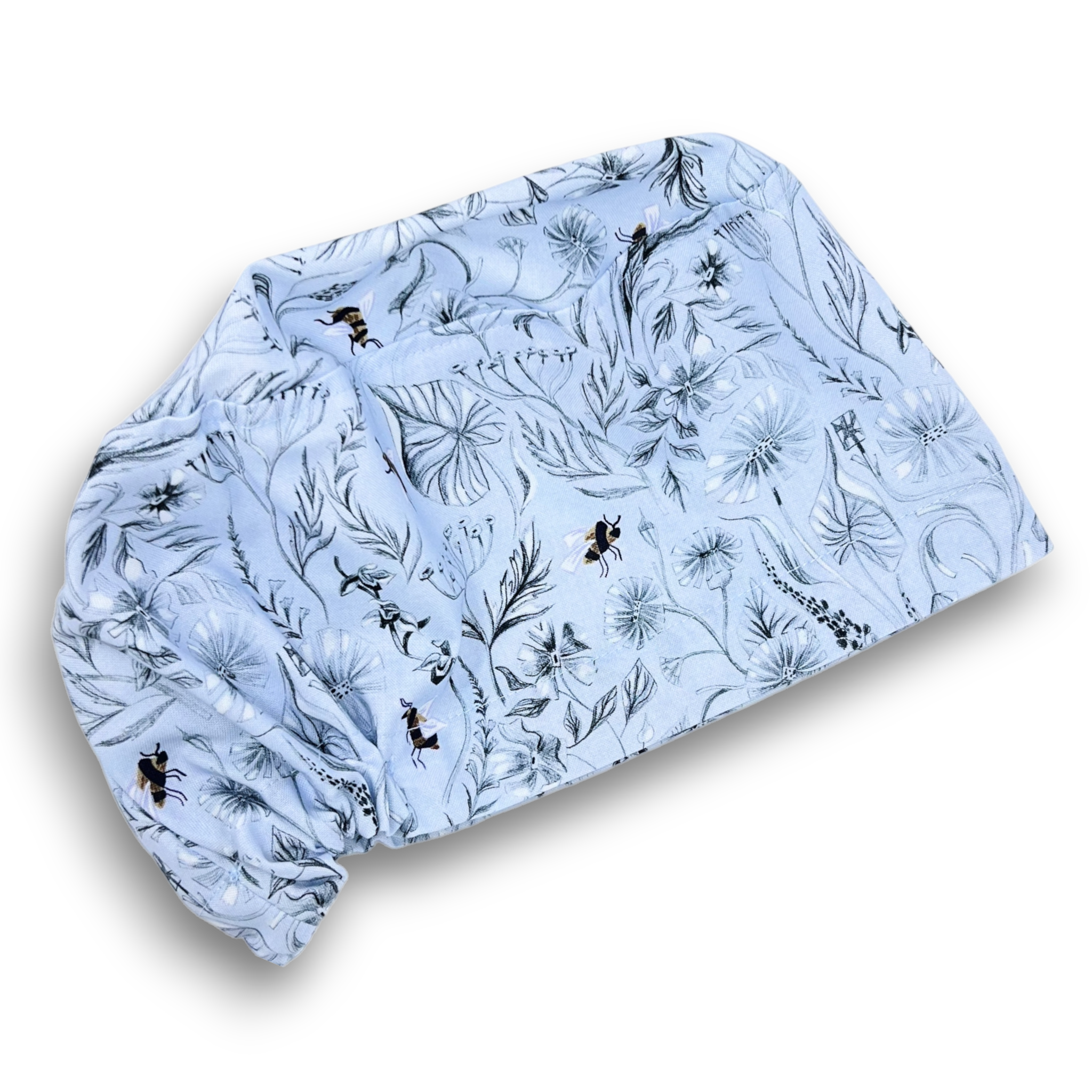 Glacier Pollinators Euro Scrub Cap for Women with Satin Lined Option by Paradise Caps.
