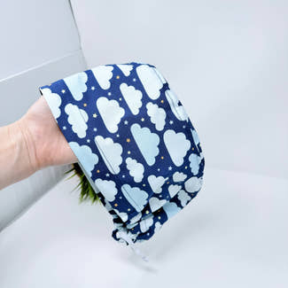 Clouds Euro Scrub Cap for Women with Satin Lined Option by Paradise Caps.