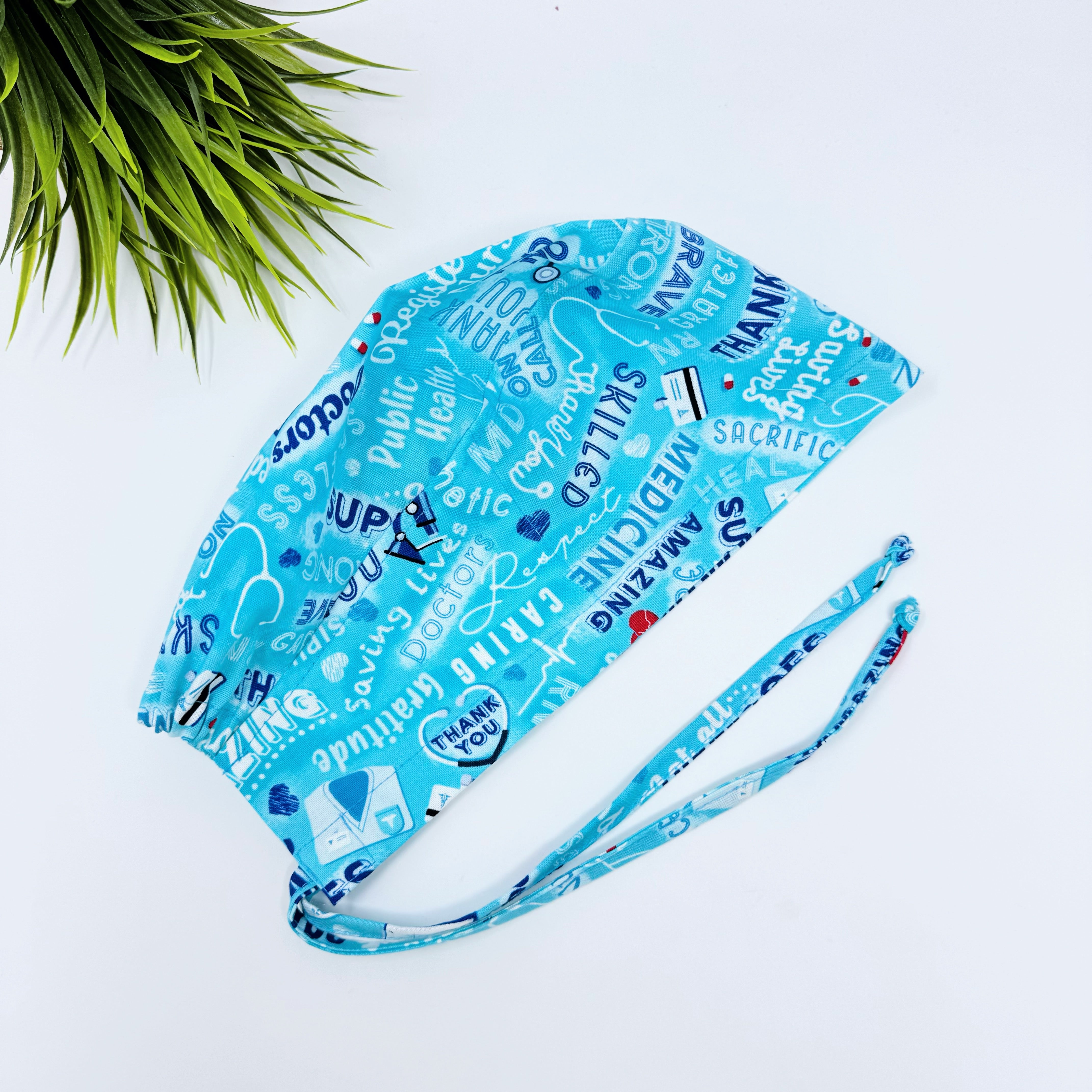 Medical Heroes Skull tie-back style surgical scrub cap for men by Paradise Caps.