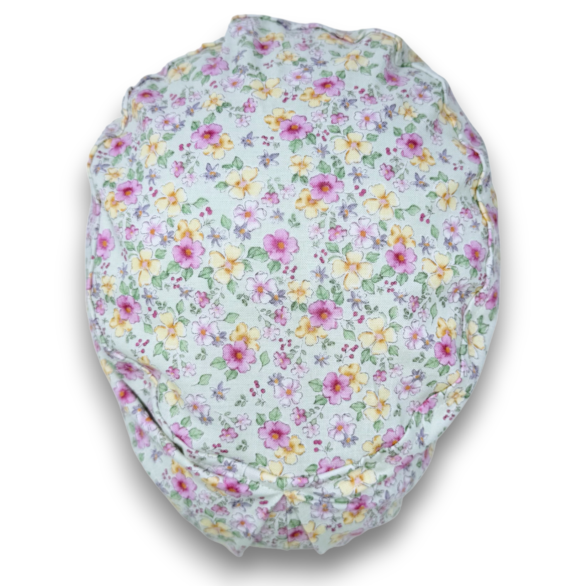 Floral Euro Scrub Cap for Women with Satin Lined Option by Paradise Caps.