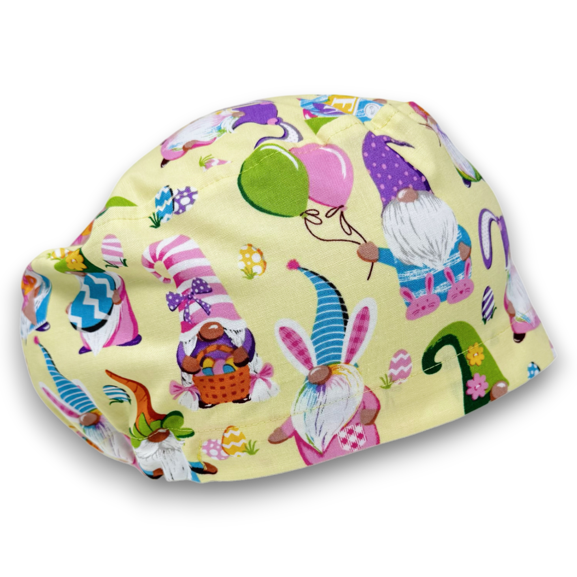 Easter Euro Scrub Cap for Women with Satin Lined Option by Paradise Caps.