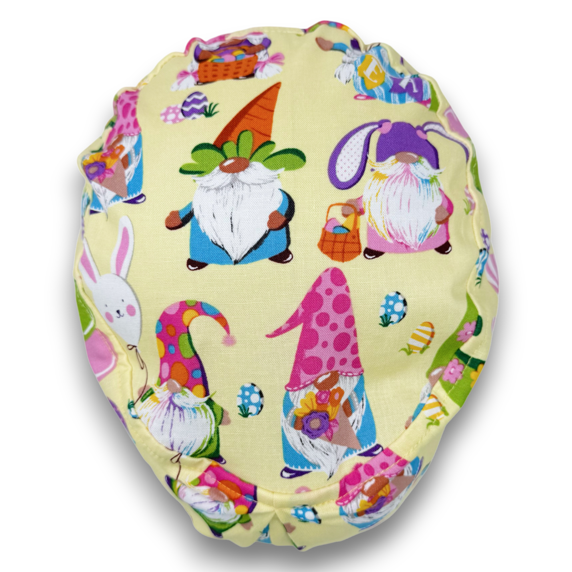 Easter Euro Scrub Cap for Women with Satin Lined Option by Paradise Caps.