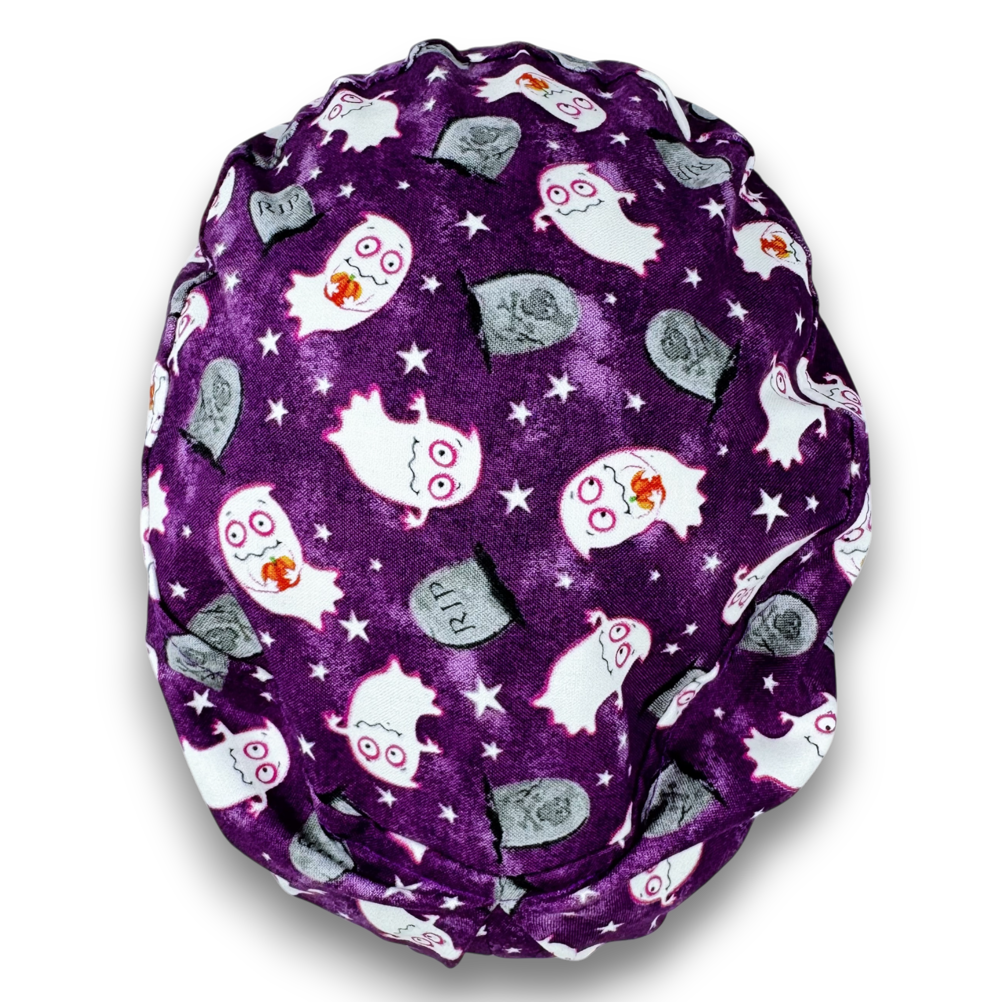 Glow Ghost Euro Scrub Cap for Women with Satin Lined Option by Paradise Caps.