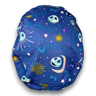 Skelly Moon Euro Scrub Cap for Women with Satin Lined Option by Paradise Caps.