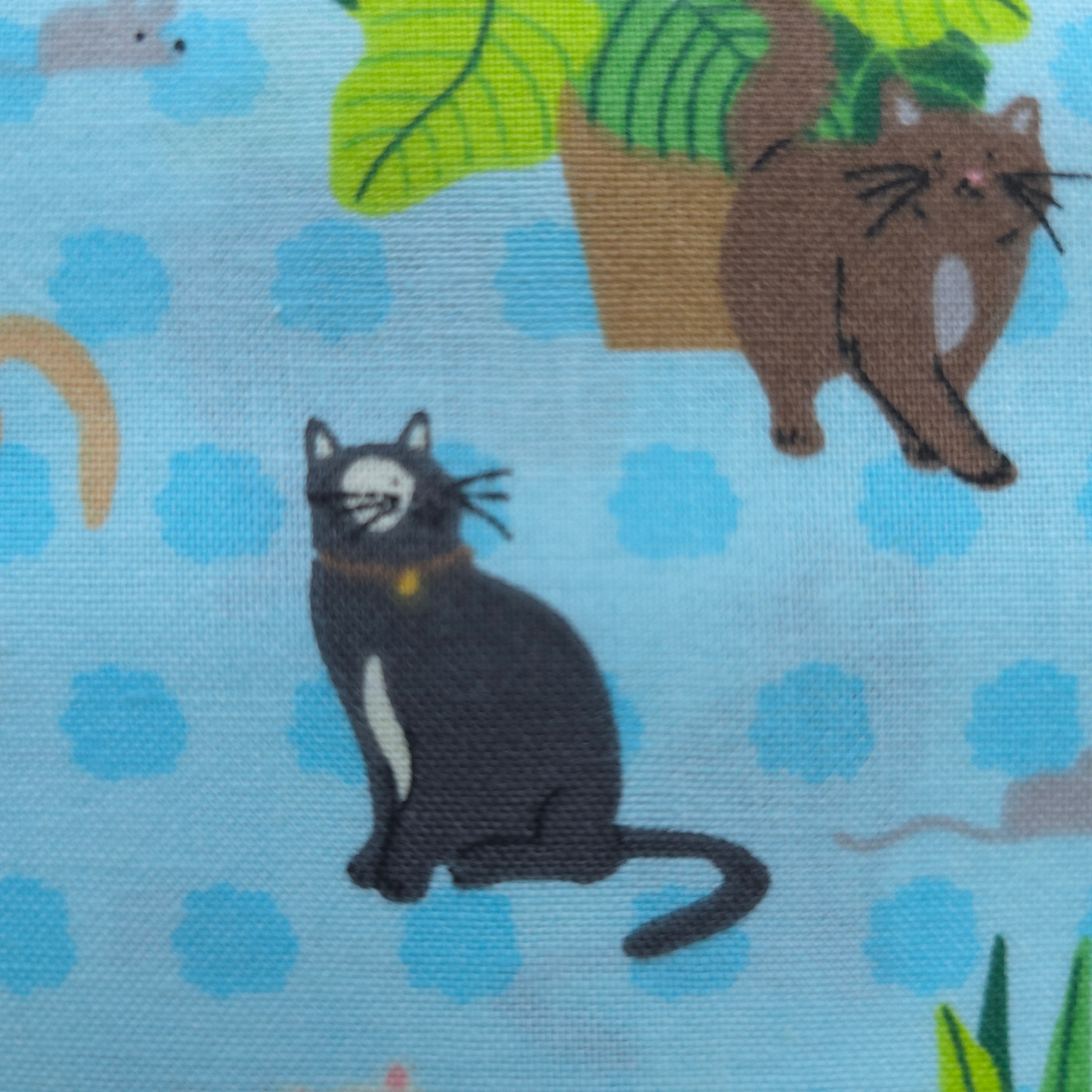 Early Access | Cozy Cats & Plants Scrub Cap | Euro, Ponytail, Surgical