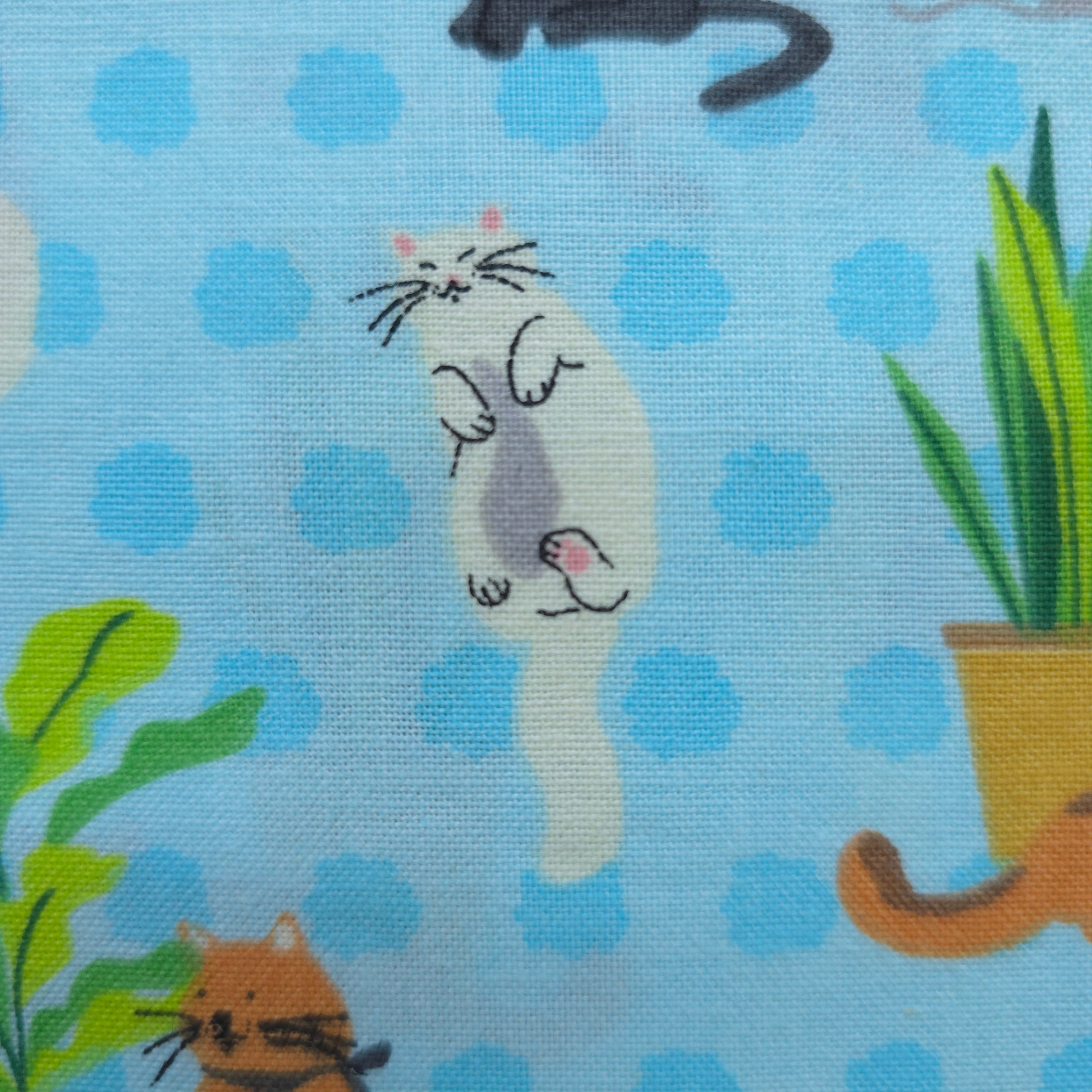 Early Access | Cozy Cats & Plants Scrub Cap | Euro, Ponytail, Surgical