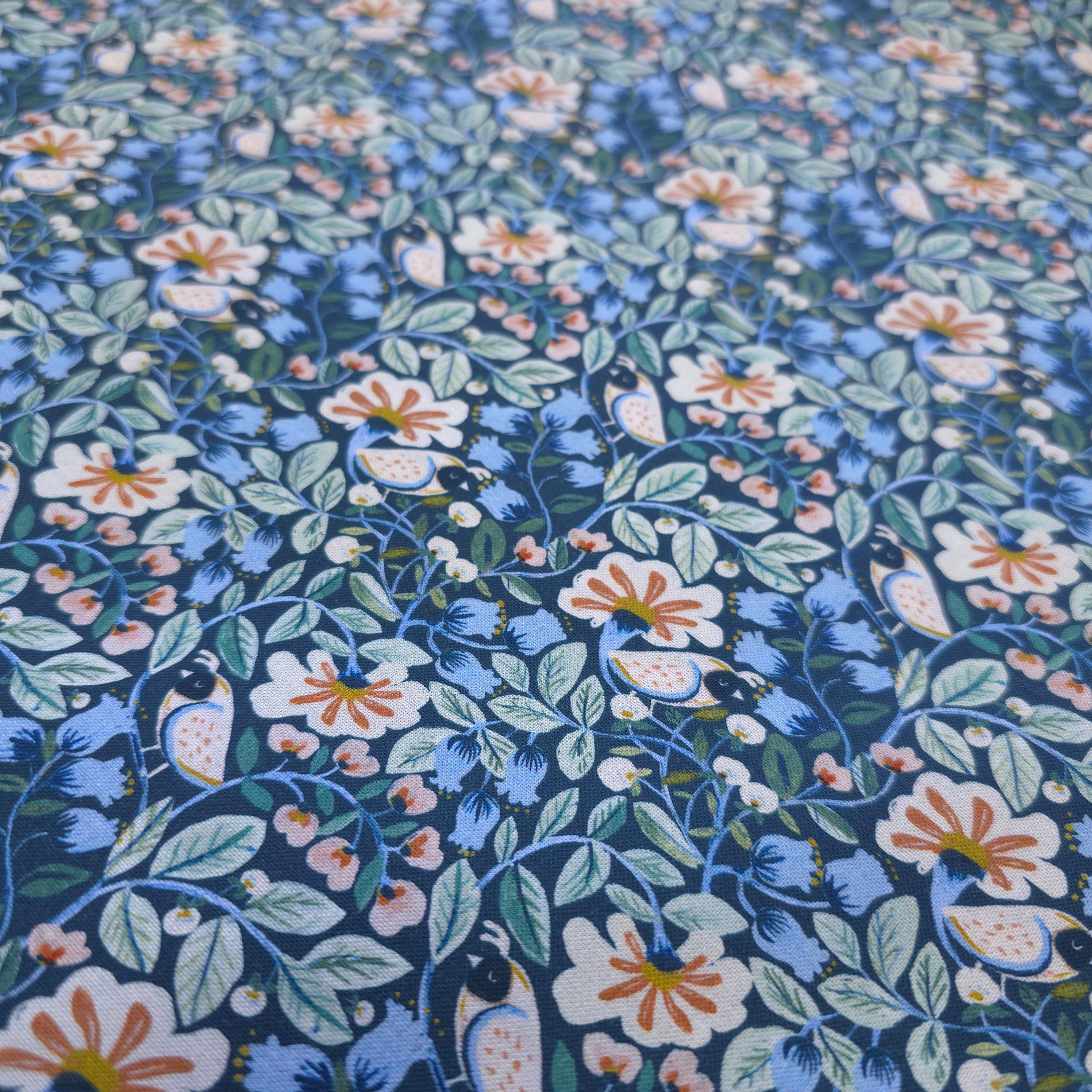 Early Access | Midnight Garden with Birds Scrub Cap | Euro, Ponytail, Surgical