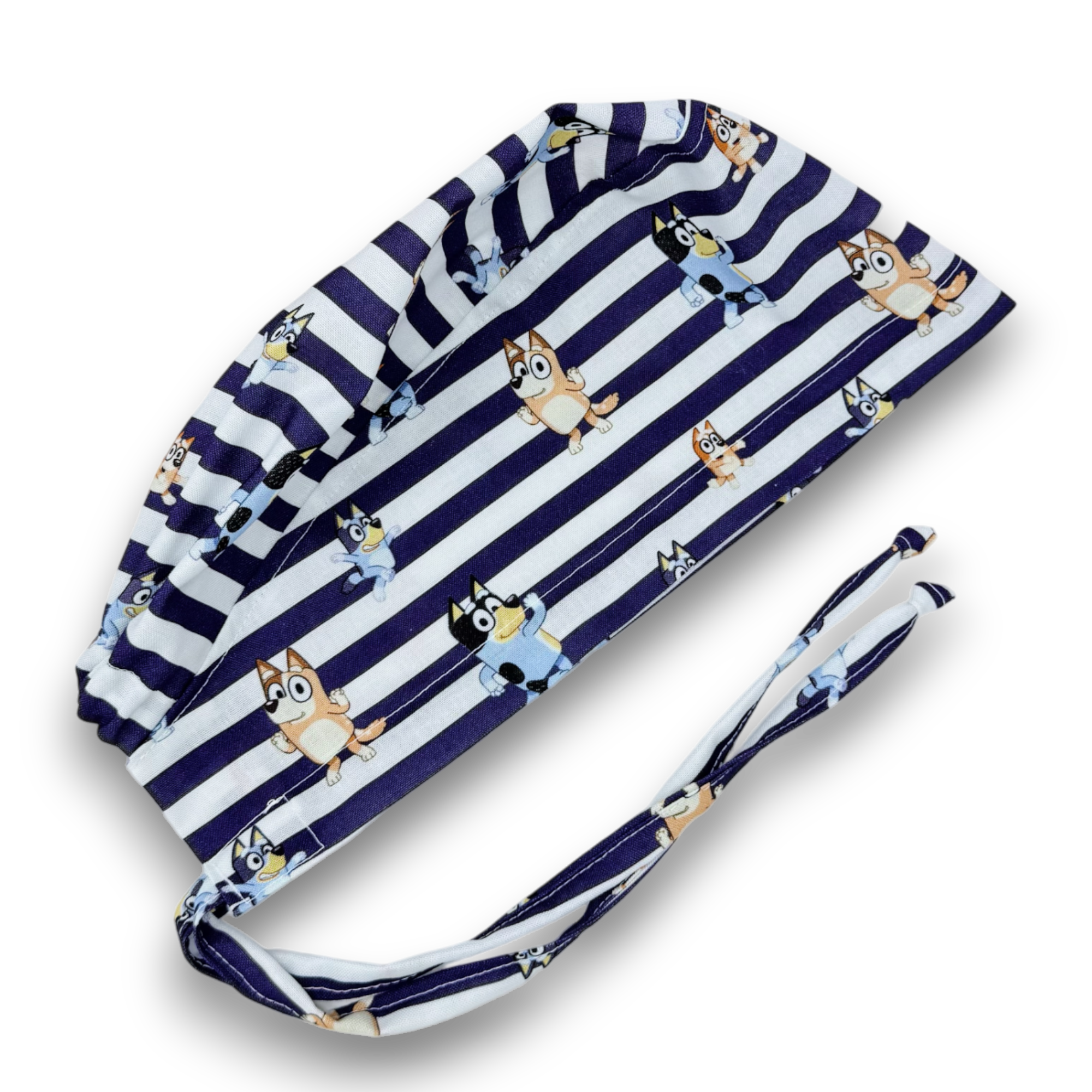 Funny Skull tie-back style surgical scrub cap for men by Paradise Caps.