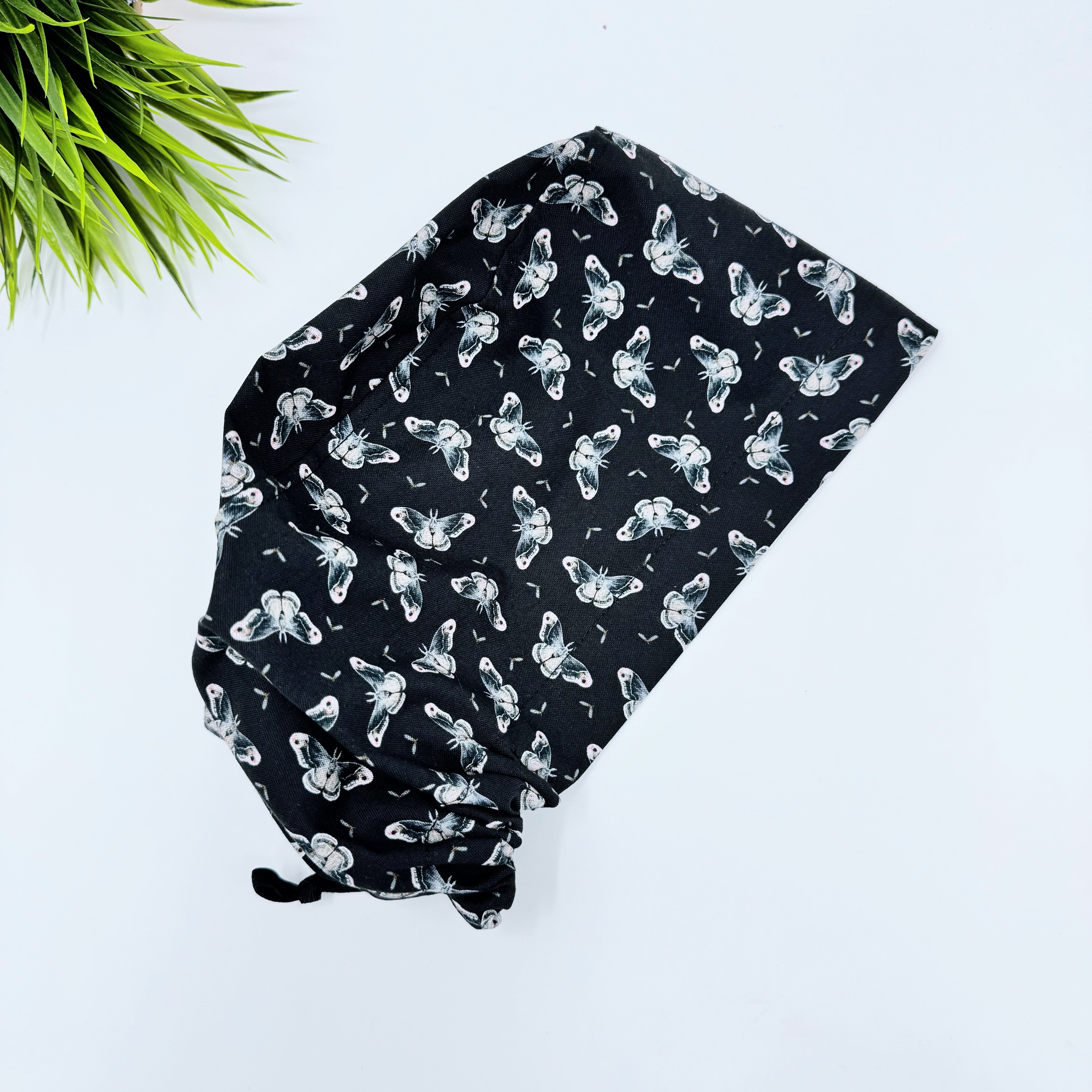 Butterflies Euro Scrub Cap for Women with Satin Lined Option by Paradise Caps.