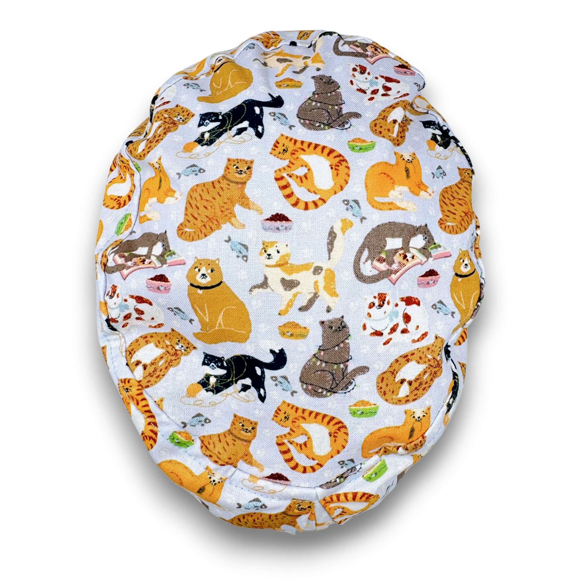 Cat Euro Scrub Cap for Women with Satin Lined Option by Paradise Caps.