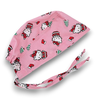 Christmas Skull tie-back style surgical scrub cap for men by Paradise Caps.
