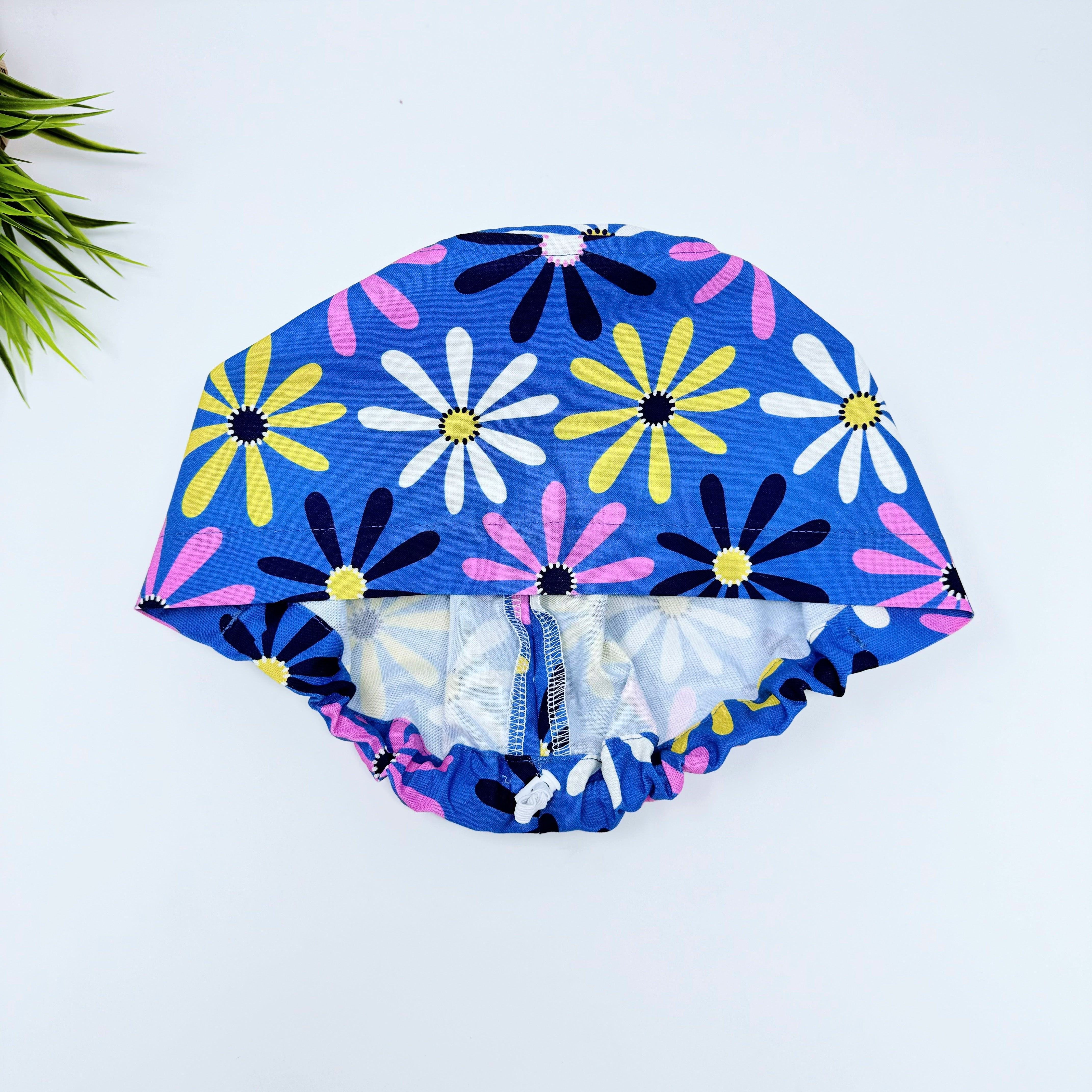 Daisy Dream Euro Scrub Cap for Women with Satin Lined Option by Paradise Caps.