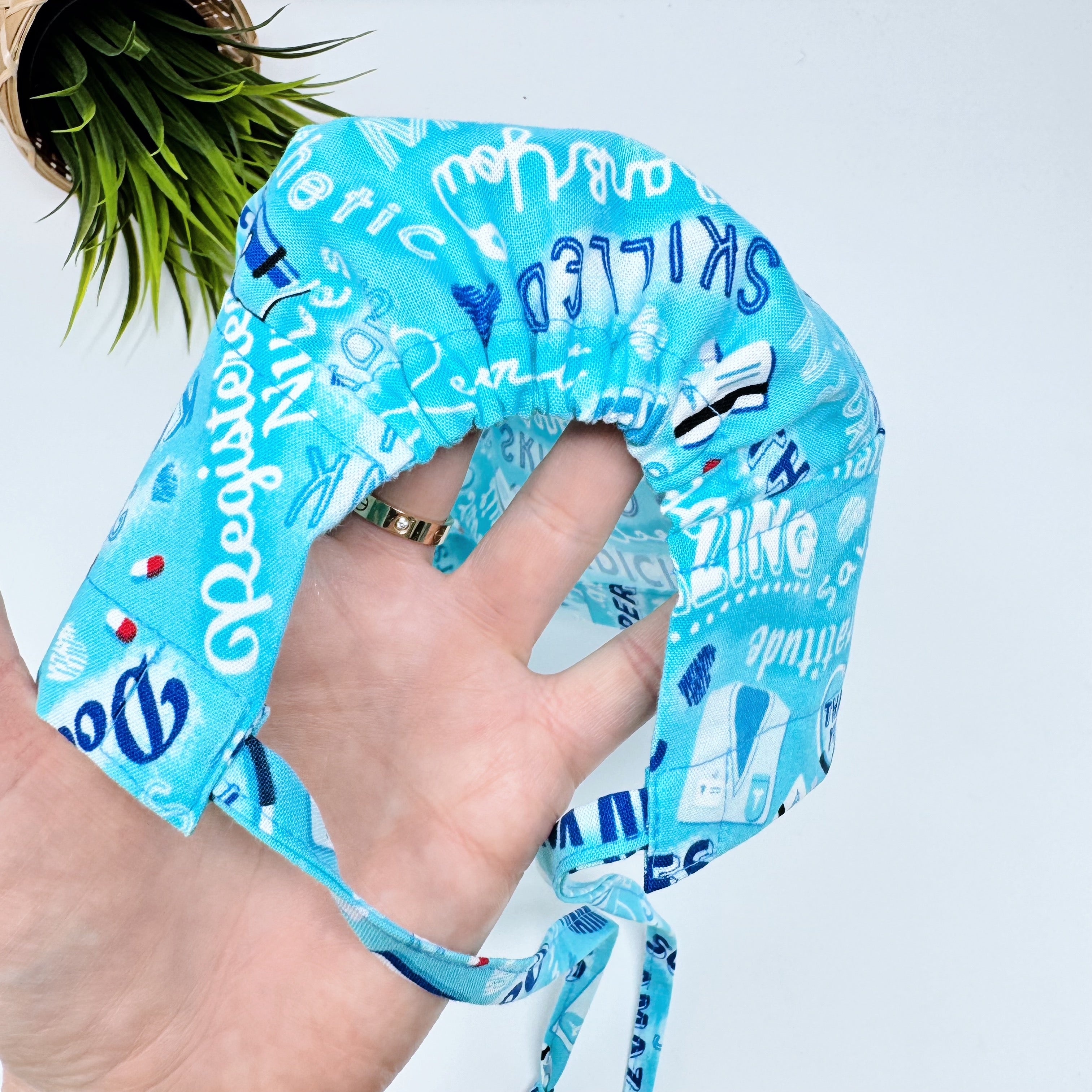 Medical Heroes Skull tie-back style surgical scrub cap for men by Paradise Caps.