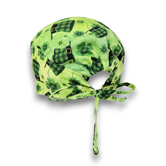 St. Patrick's Day hats Surgical Scrub Cap. Tie-Back Cotton Skull Cap by Paradise Caps.