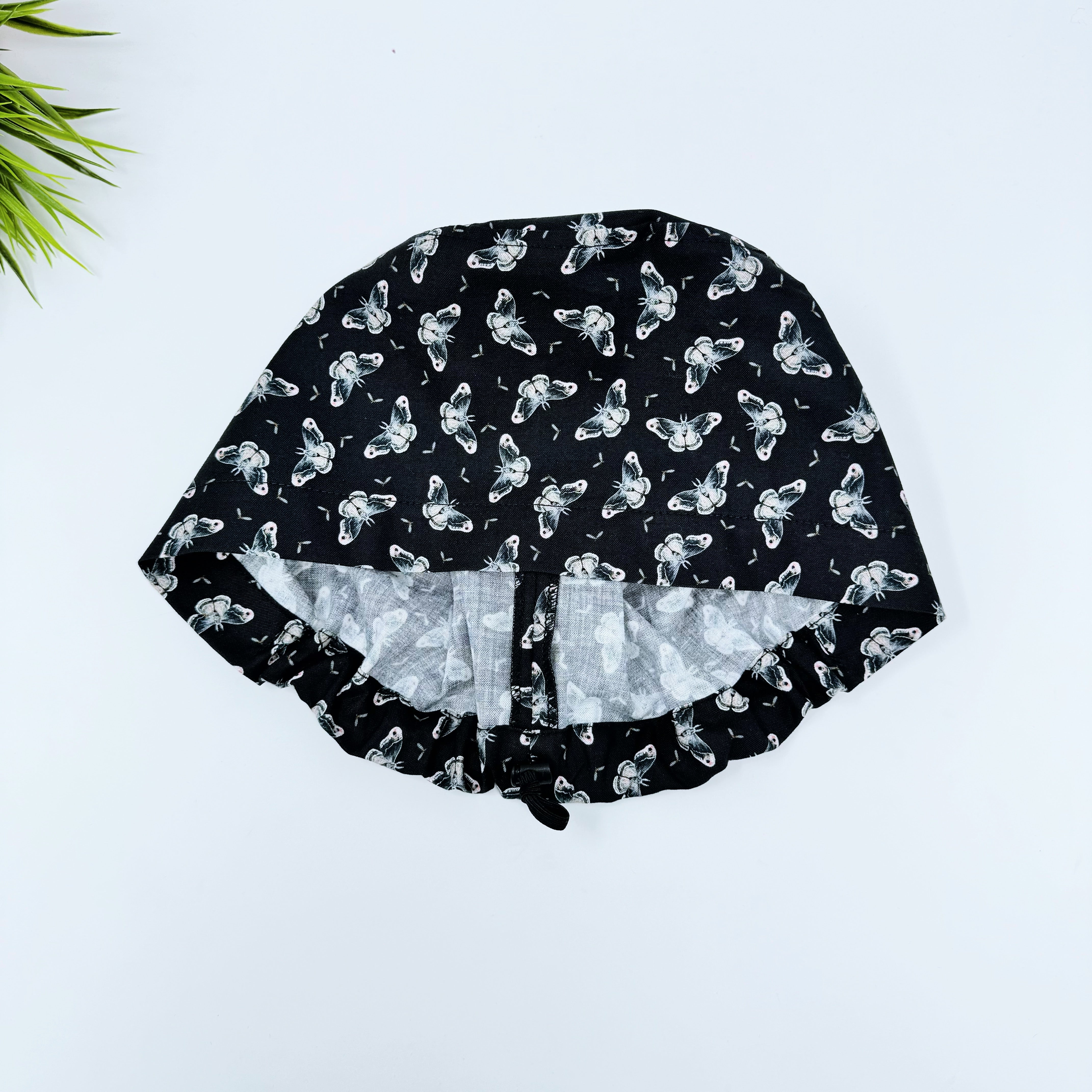 Butterflies Euro Scrub Cap for Women with Satin Lined Option by Paradise Caps.