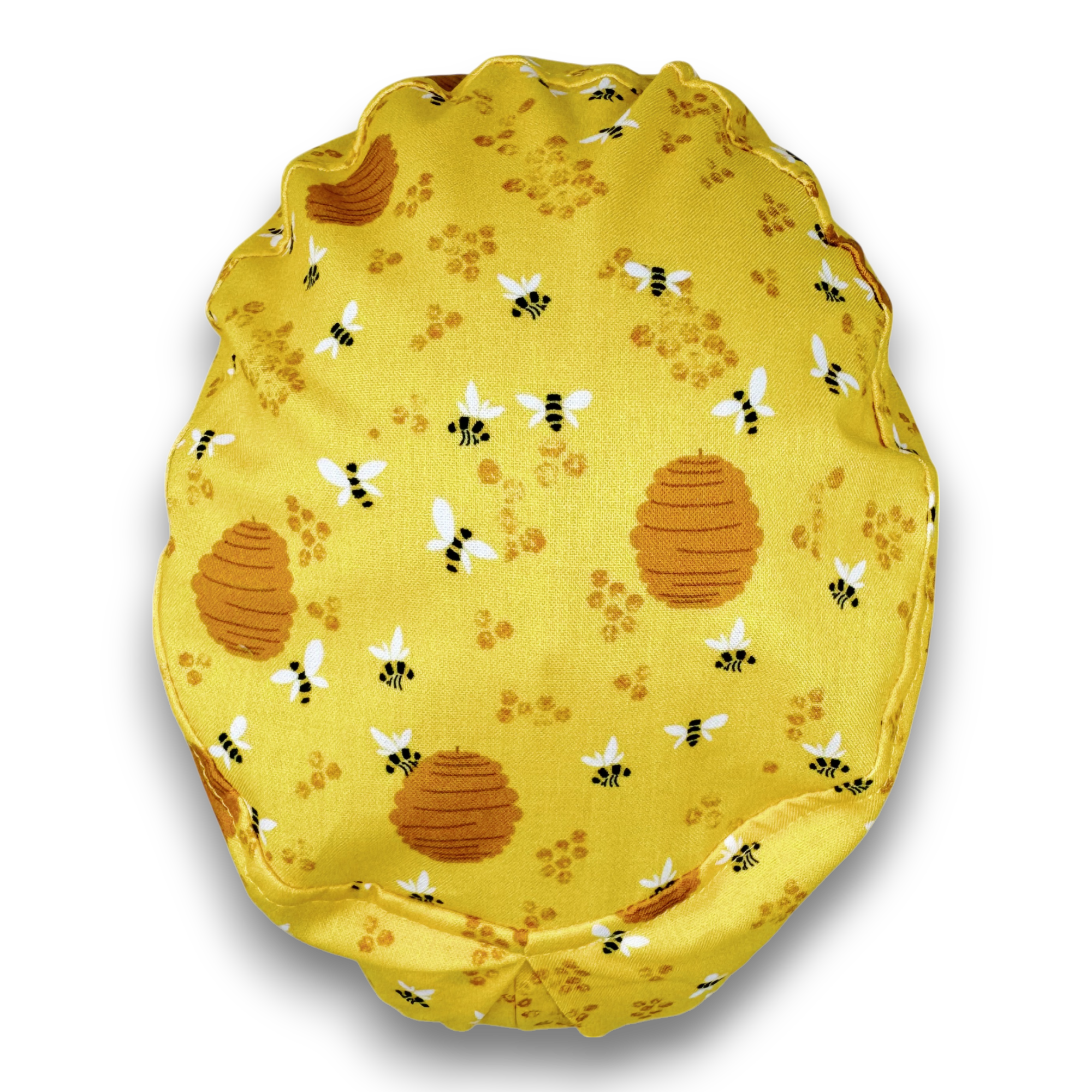 Bee Euro scrub cap for women with satin lined option by Paradise Caps.