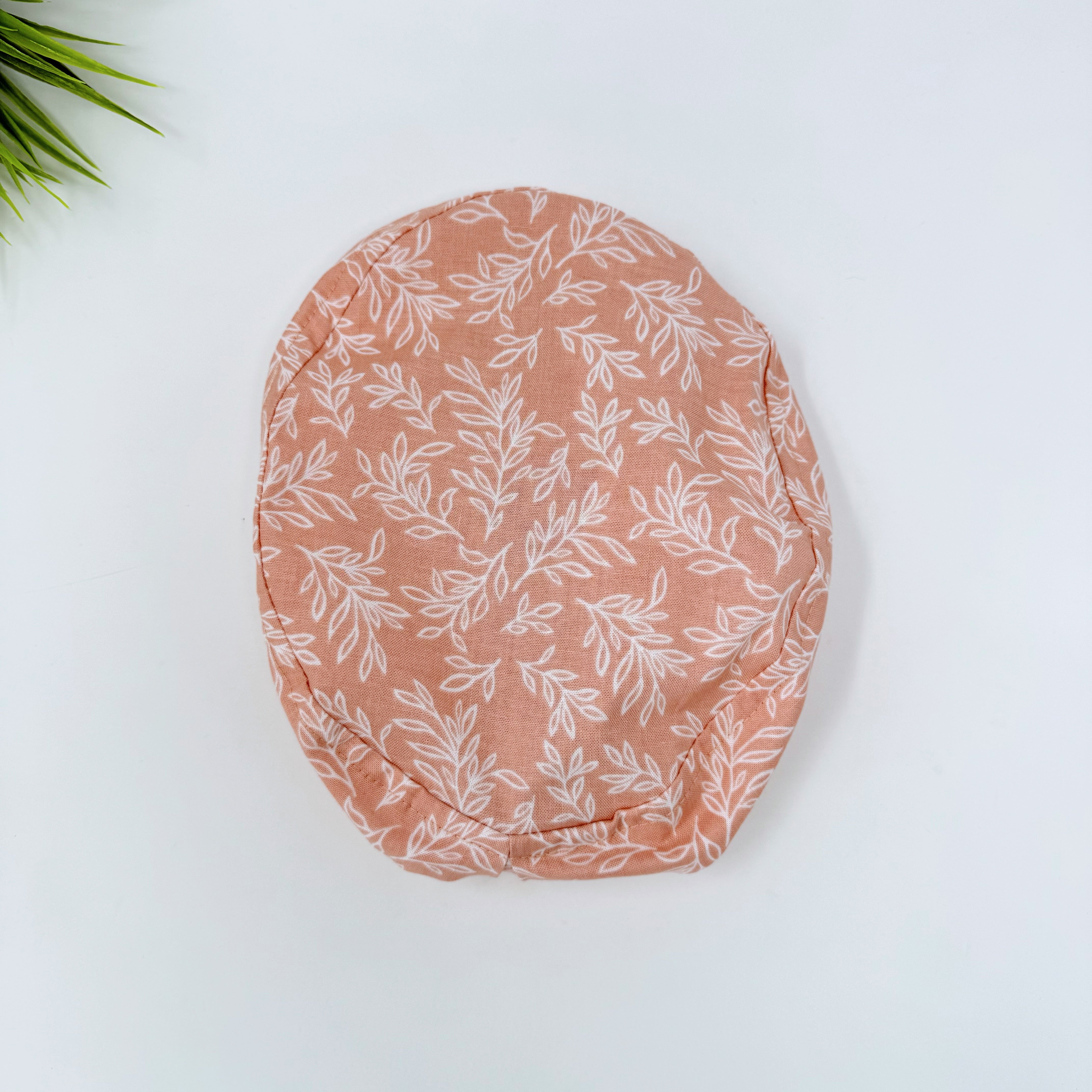 Glamp Leaves Euro Scrub Cap for Women, Surgical cap Satin Lined Option