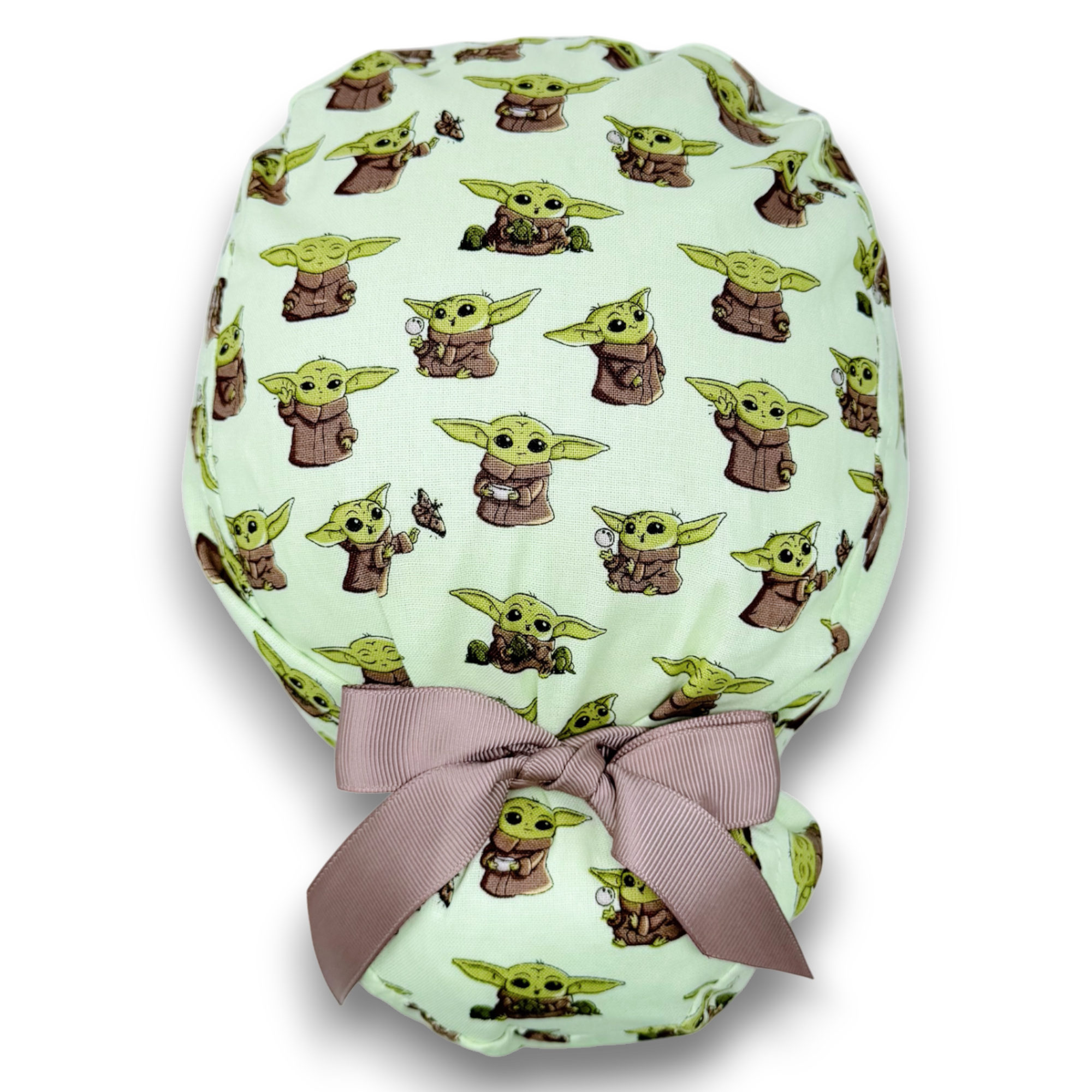 Baby yoda Euro scrub cap with ties for Women by Paradise Caps. Euro PLUS style.