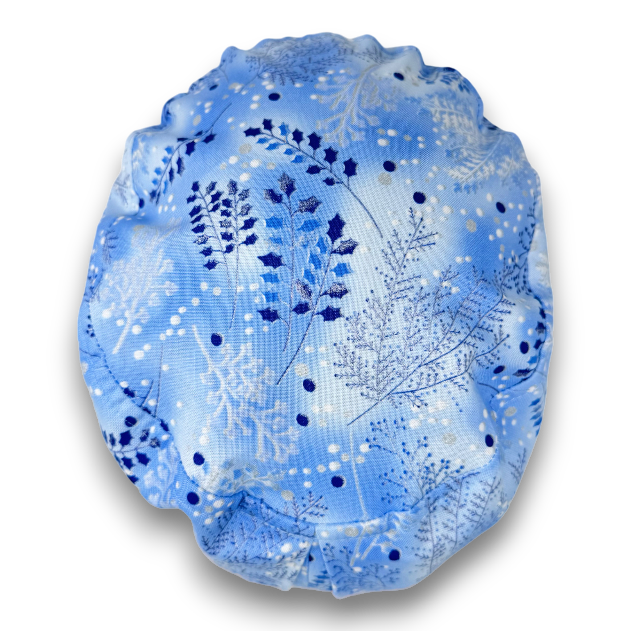 Snowy Forest Euro Scrub Cap for Women with Satin Lined Option by Paradise Caps.