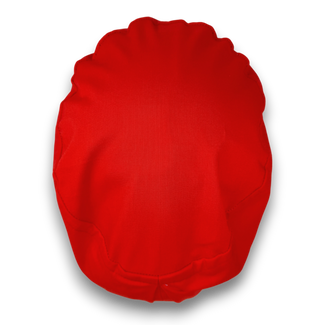 Red Scrub cap for women euro style. Solid European satin lined surgical cap by Paradise Caps.