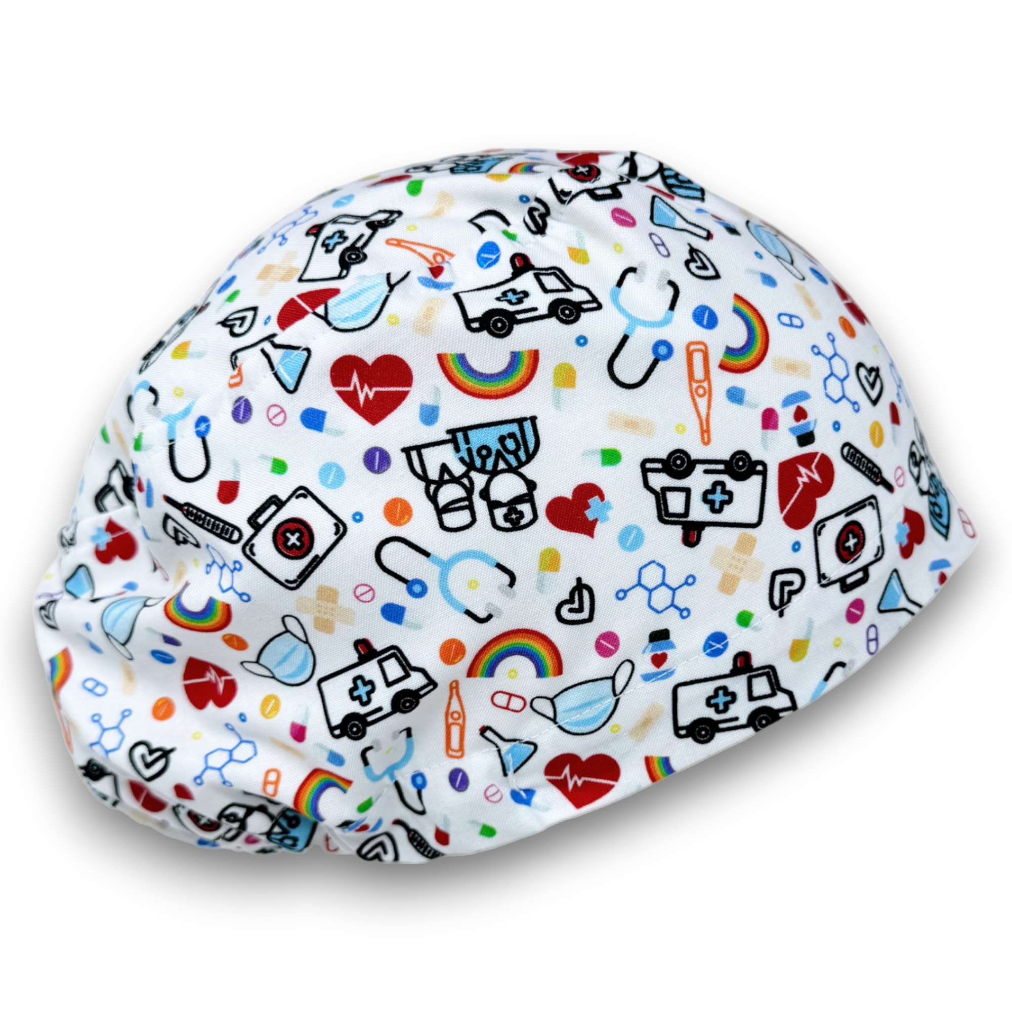 Medical Euro Scrub Cap for Women with Satin Lined Option by Paradise Caps.