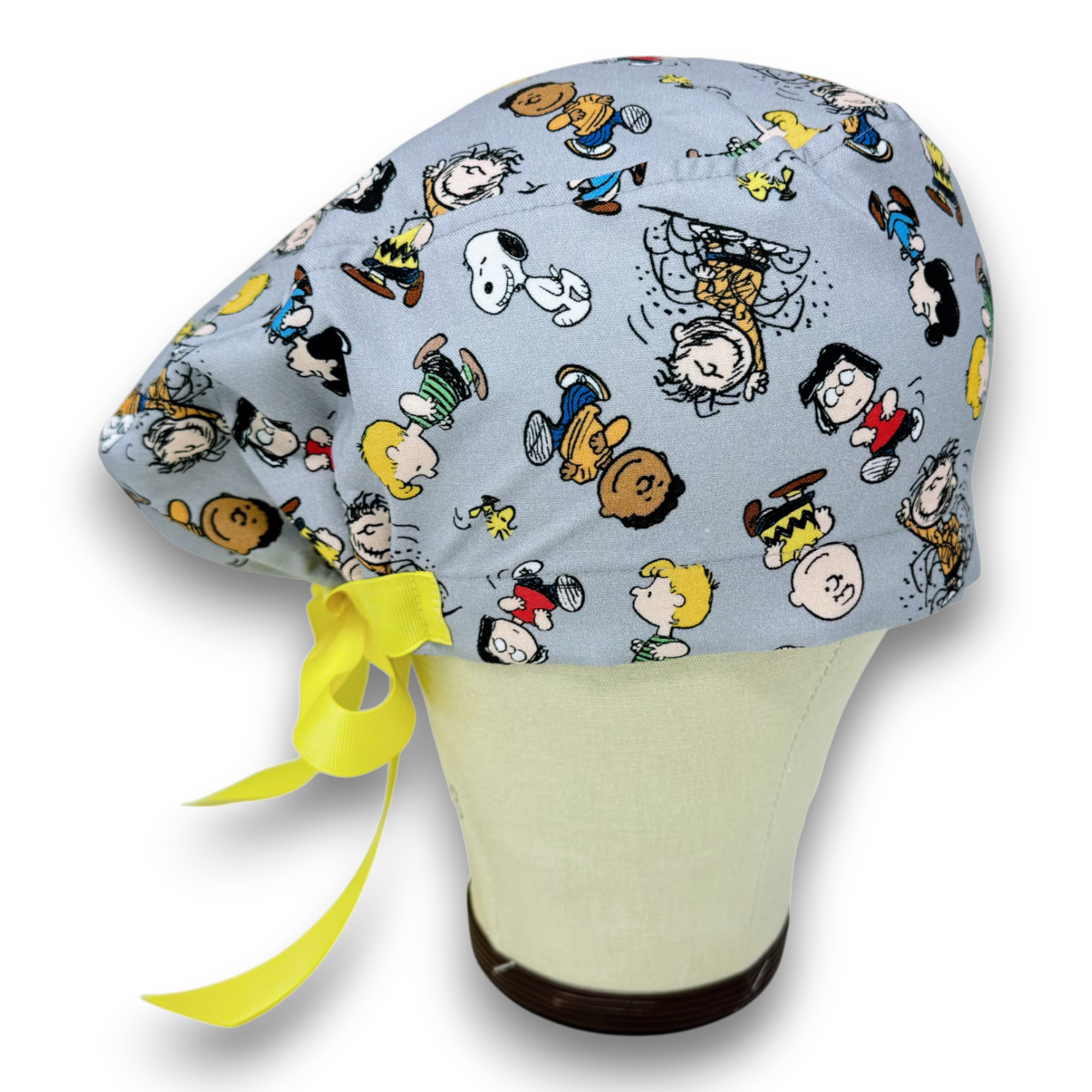 Peanuts Euro scrub cap with ties for Women by Paradise Caps. Euro PLUS style.