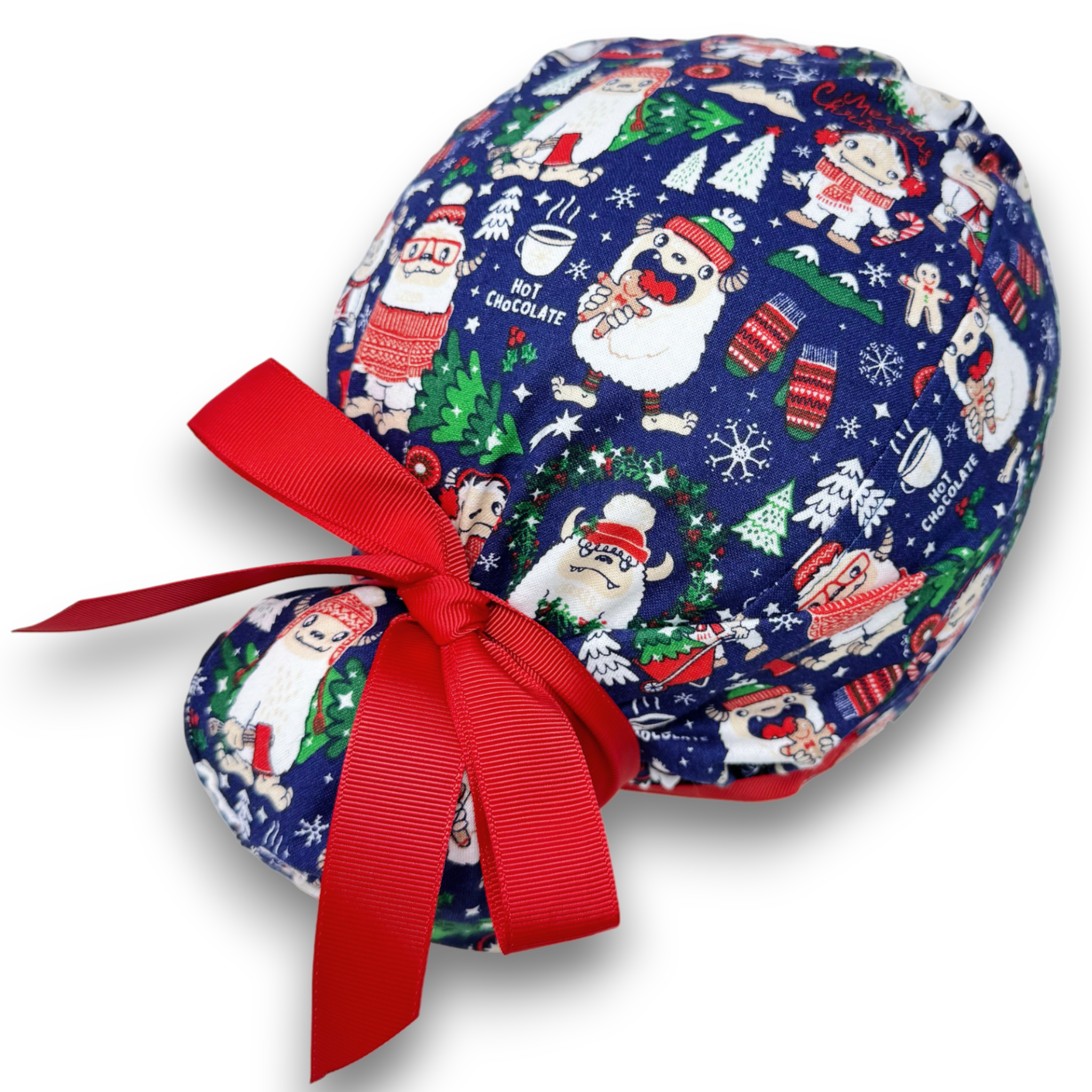 Yeti Euro scrub cap with ties for Women by Paradise Caps. Euro PLUS style.