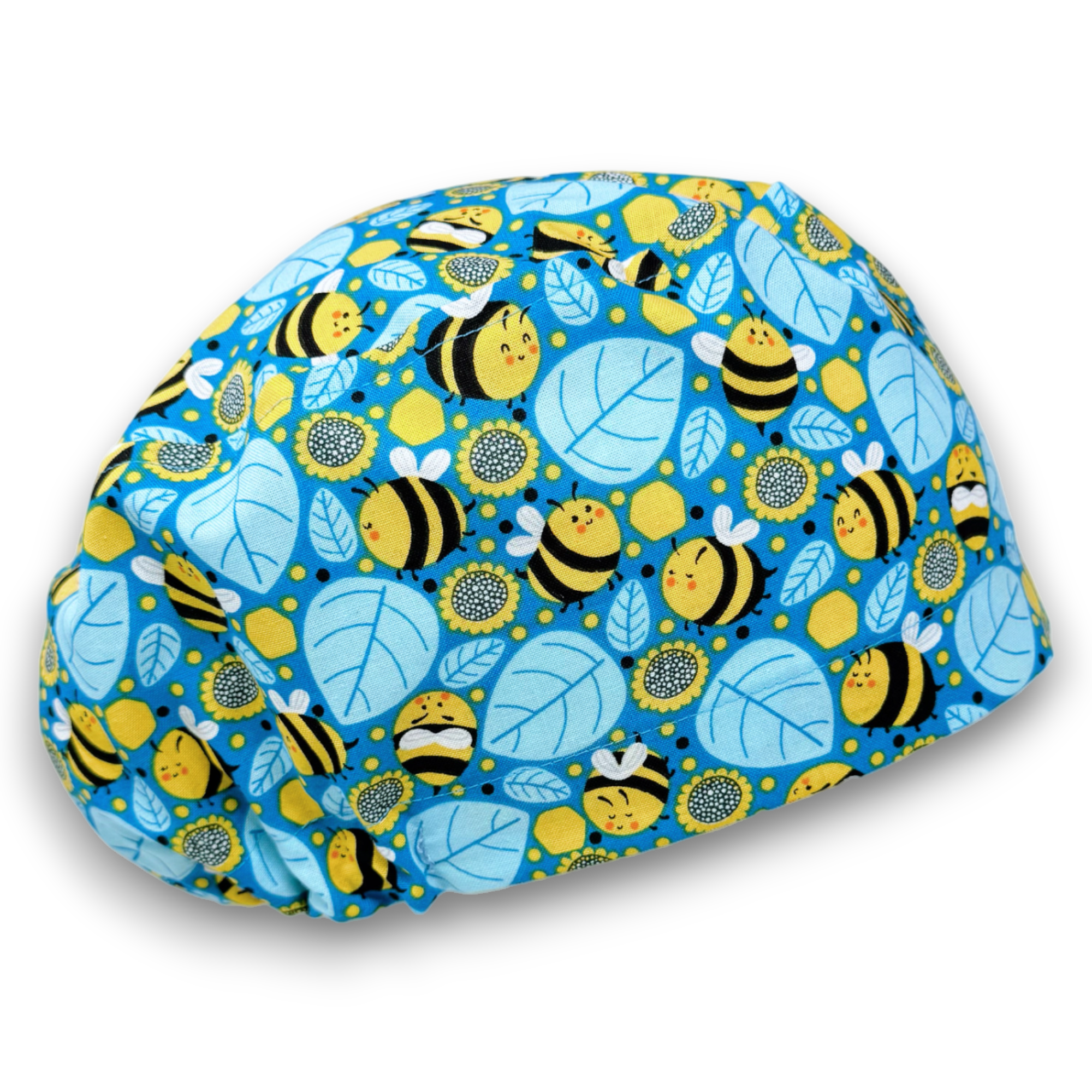 Bee Euro Scrub Cap for Women with Satin Lined Option by Paradise Caps.