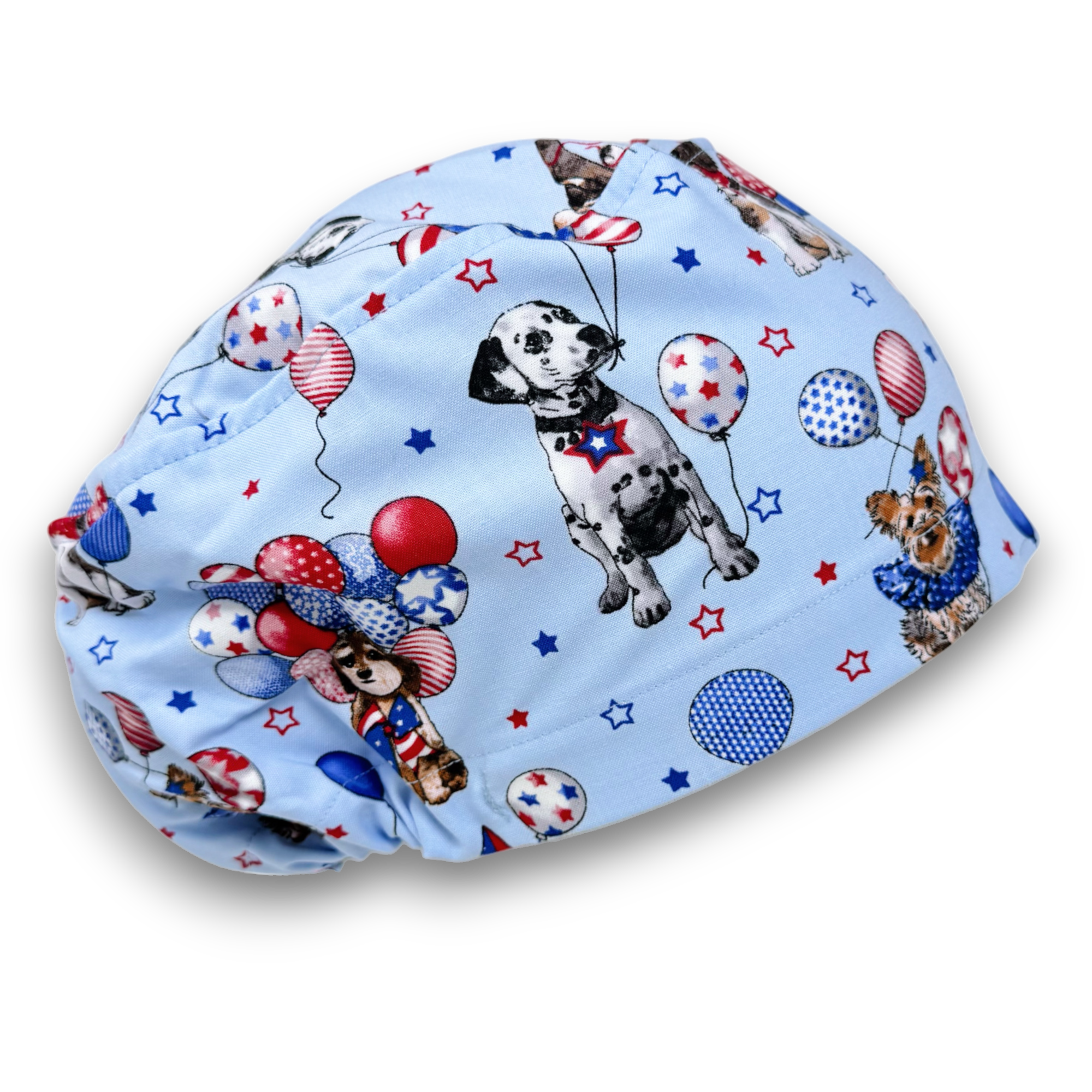 Dog Euro Scrub Cap for Women with Satin Lined Option by Paradise Caps.