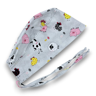 Farm Men's Scrub Hat. Pig Surgical scrub cap by Paradise Caps.