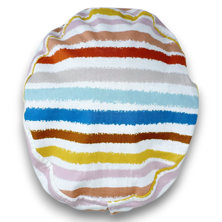 Retro Stripes Euro Scrub Cap for Women with Satin Lined Option by Paradise Caps.