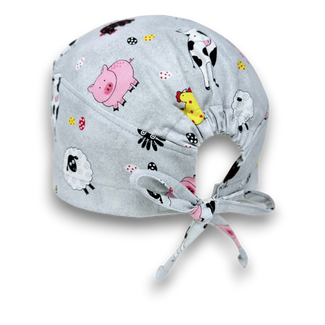 Farm Men's Scrub Hat. Pig Surgical scrub cap by Paradise Caps.