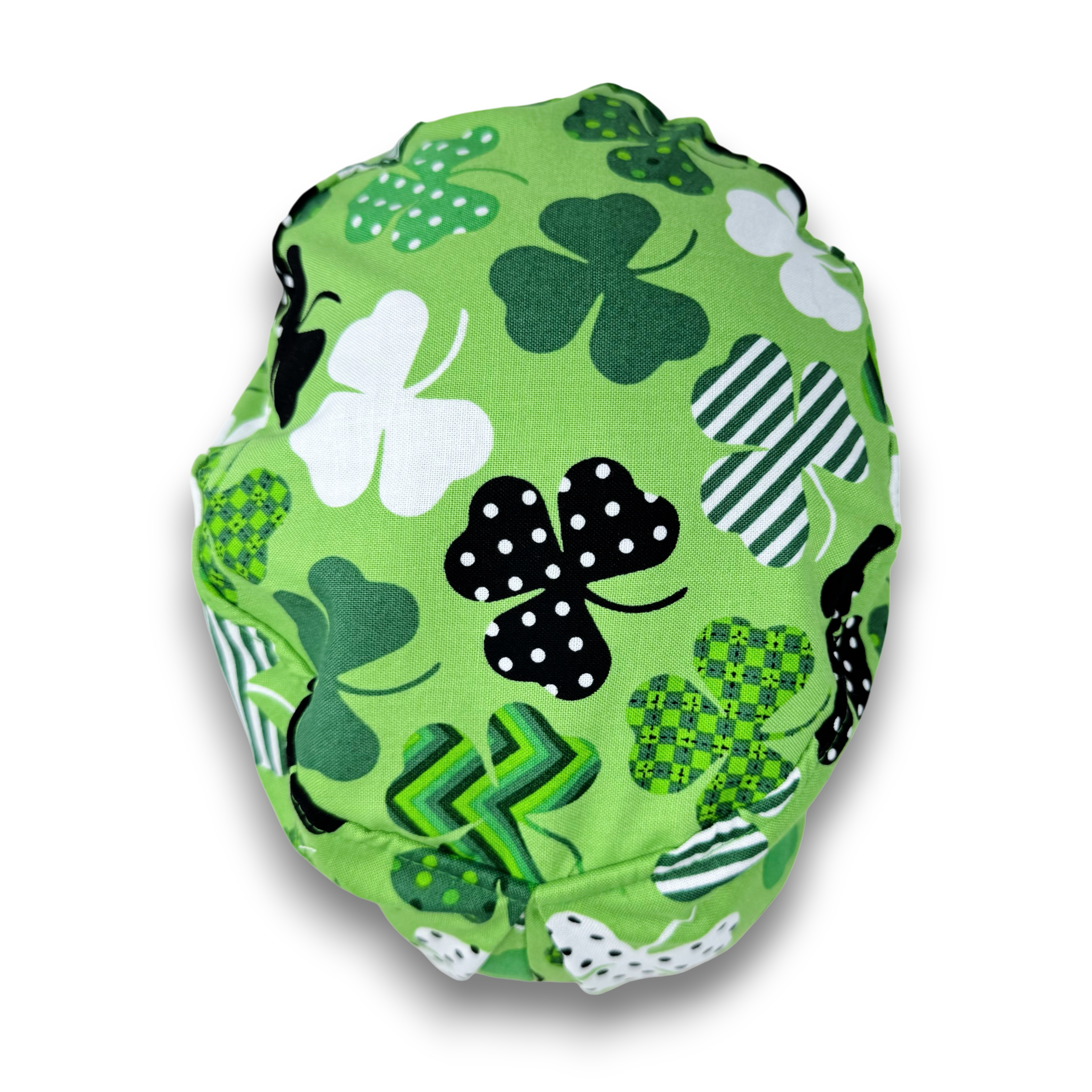 St. Patricks Day Euro Scrub Cap for Women with Satin Lined Option by Paradise Caps.