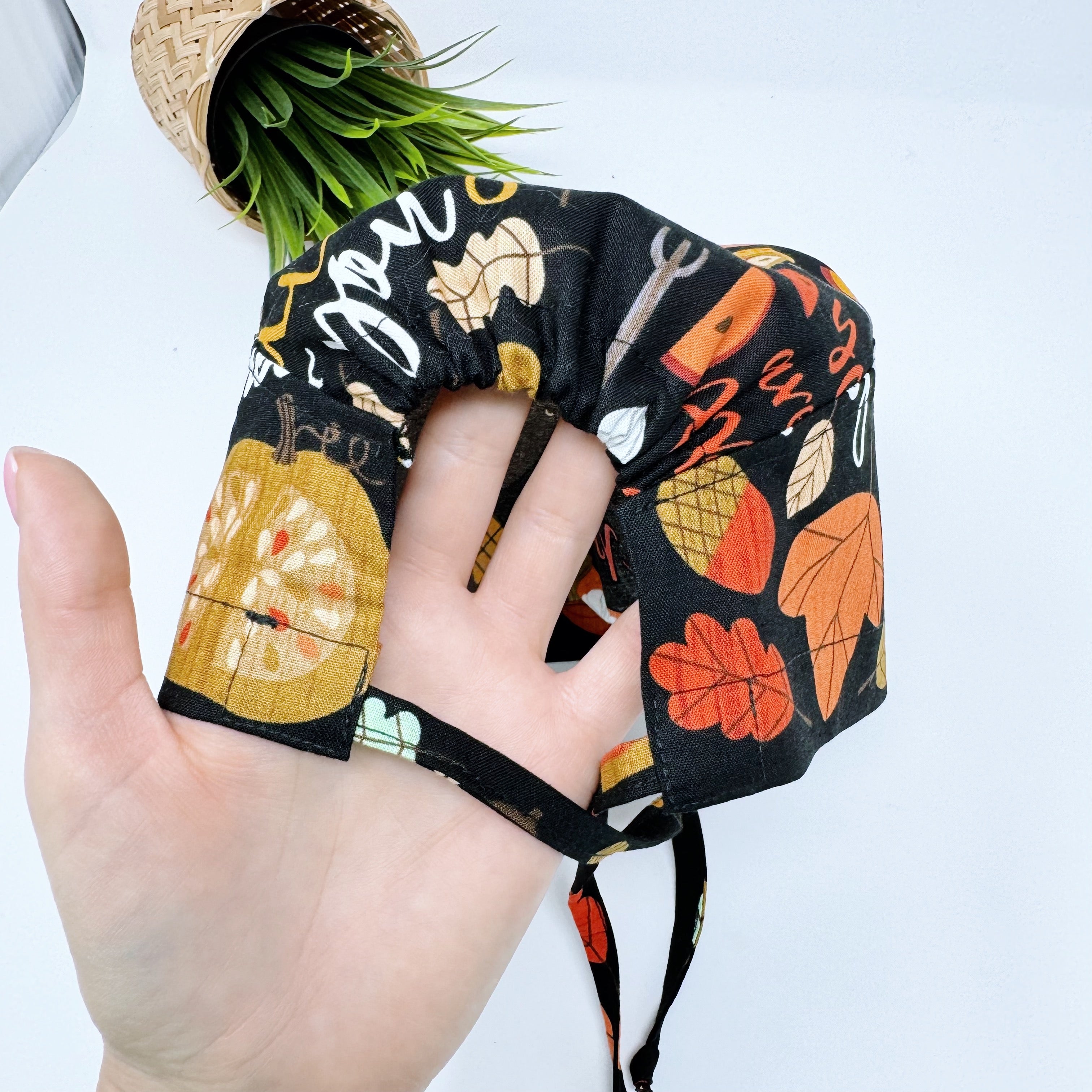 Bring on the Gourd Skull tie-back style surgical scrub cap for men by Paradise Caps.