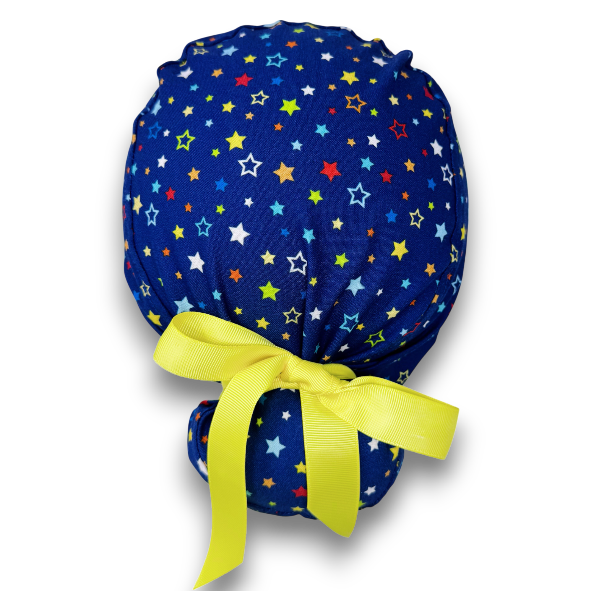 Star Euro scrub cap with ties for Women by Paradise Caps. Euro PLUS style.