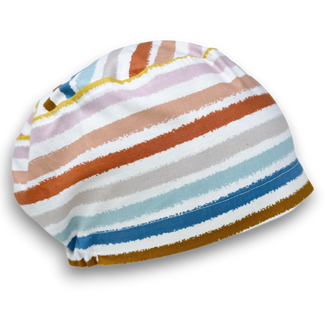 Retro Stripes Euro Scrub Cap for Women with Satin Lined Option by Paradise Caps.