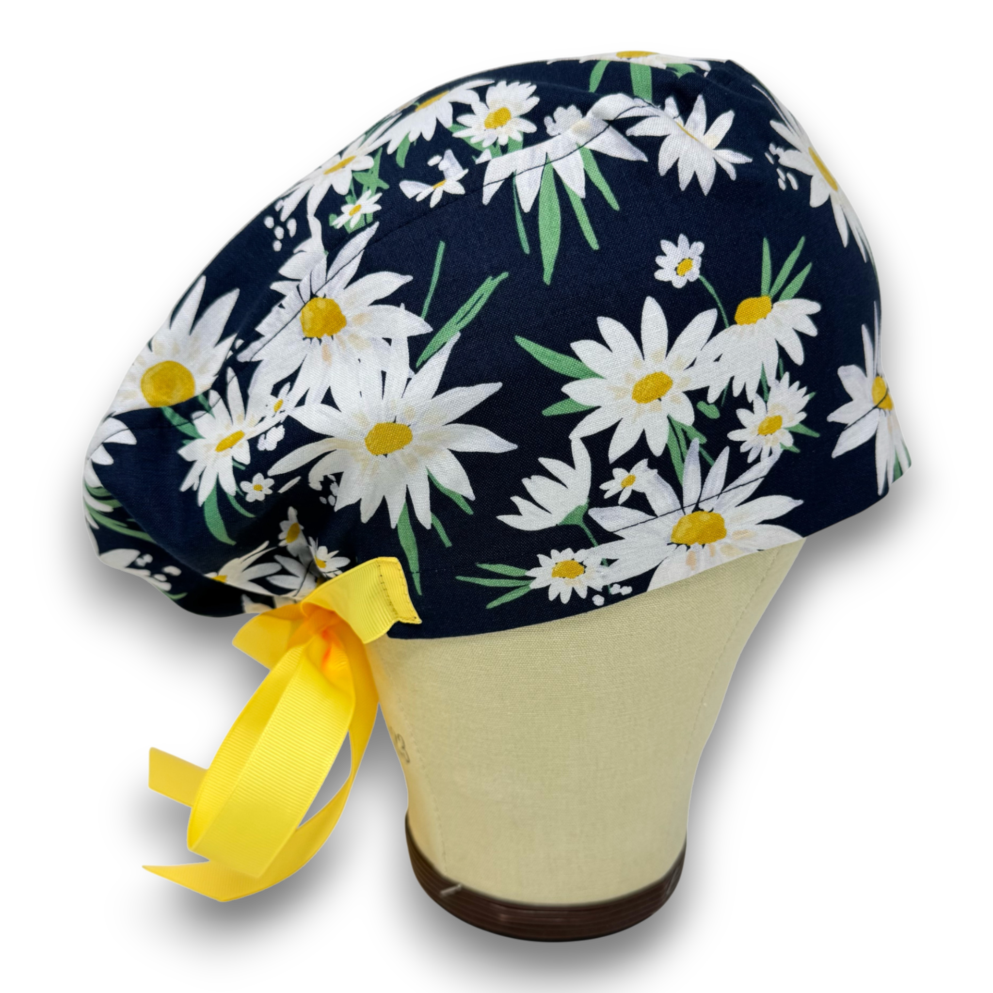 Chamomile Euro scrub cap with ties for Women by Paradise Caps. Euro PLUS style.