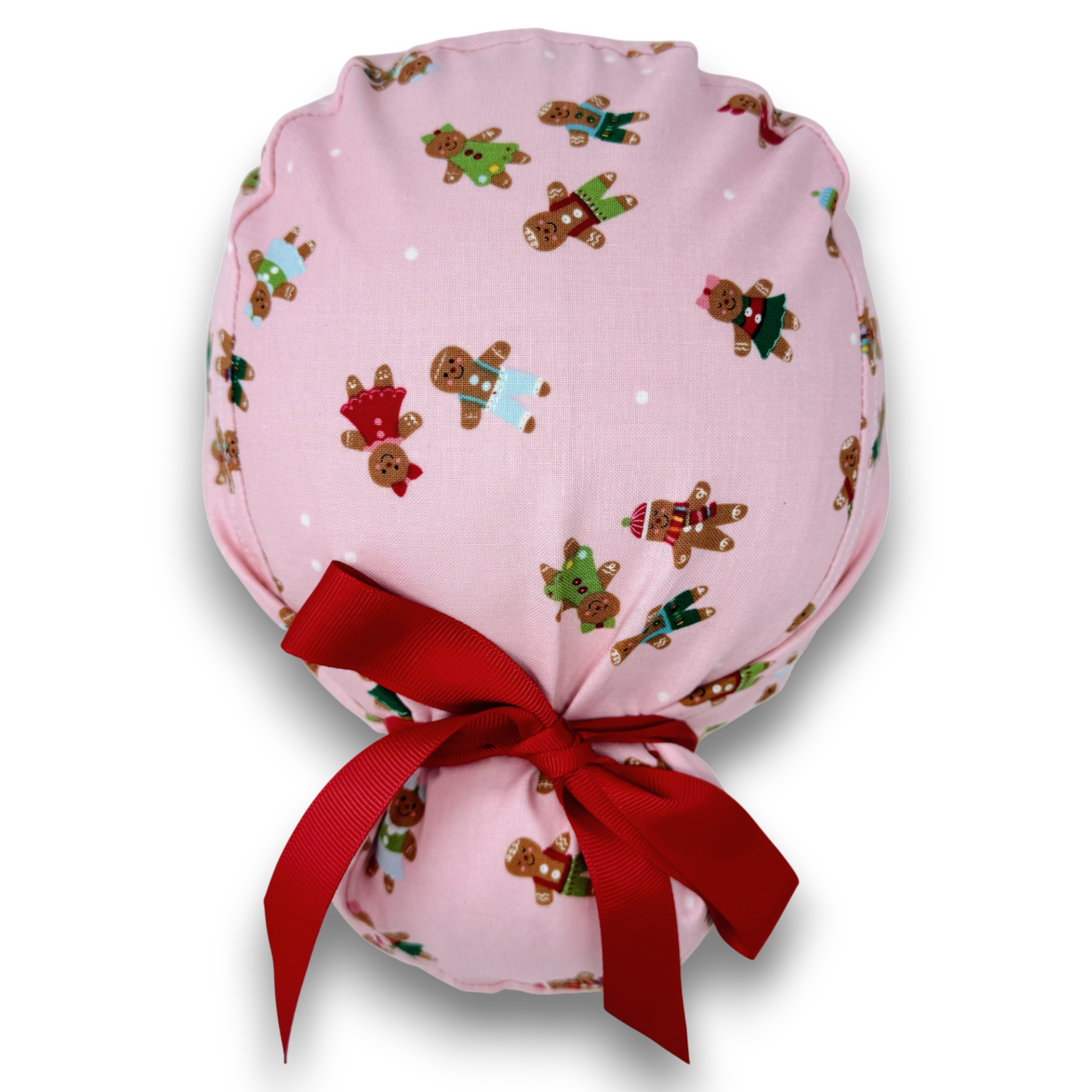 Gingerbread Euro scrub cap with ties for Women by Paradise Caps. Euro PLUS style.