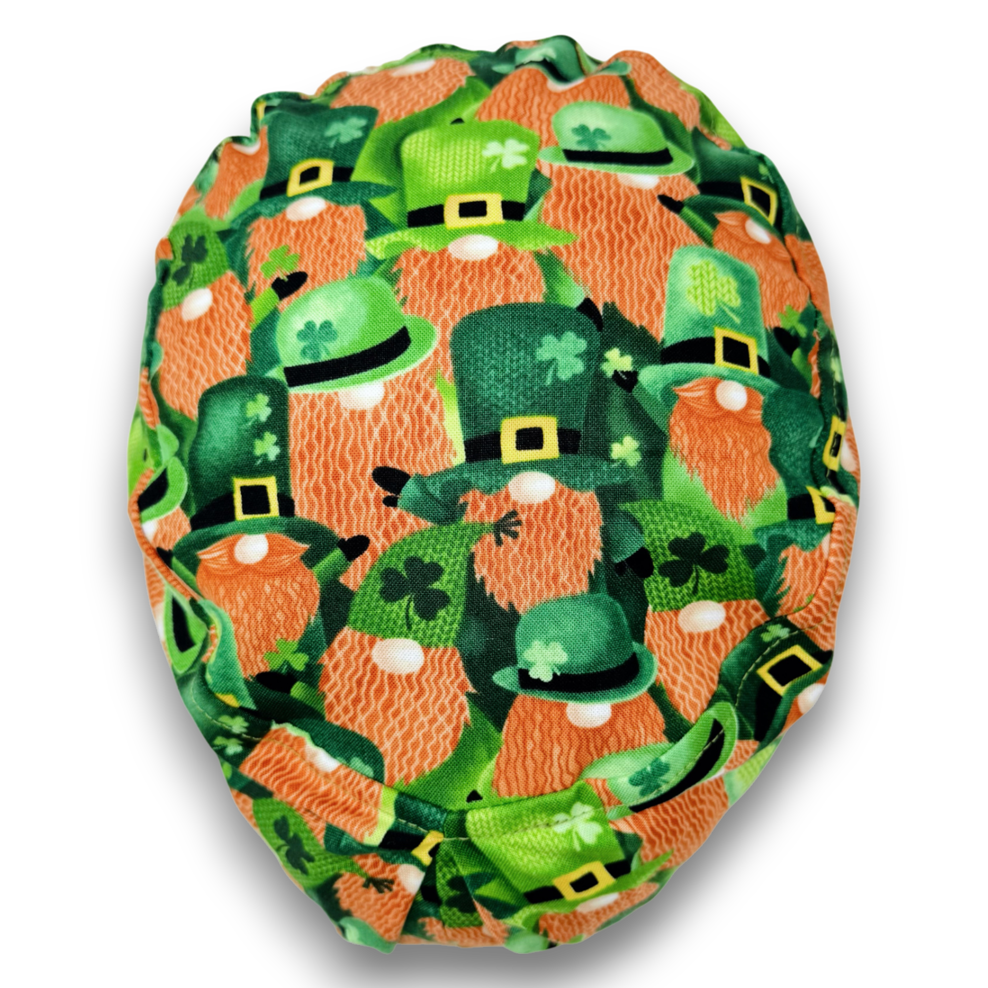 St. Patrick’s Day Euro Scrub Cap for Women with Satin Lined Option by Paradise Caps.