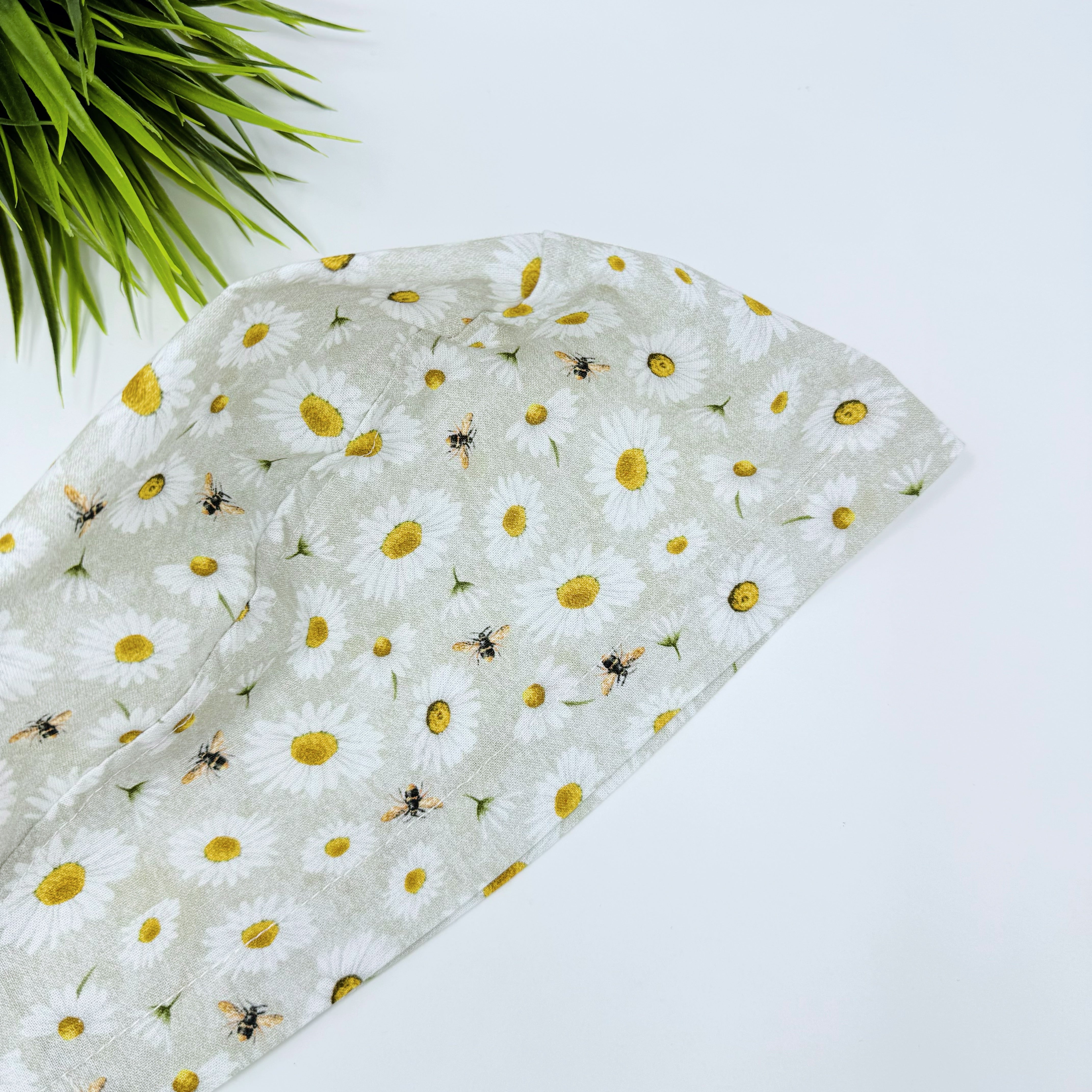 Bee And Daisy Euro Scrub Cap for Women with Satin Lined Option by Paradise Caps.