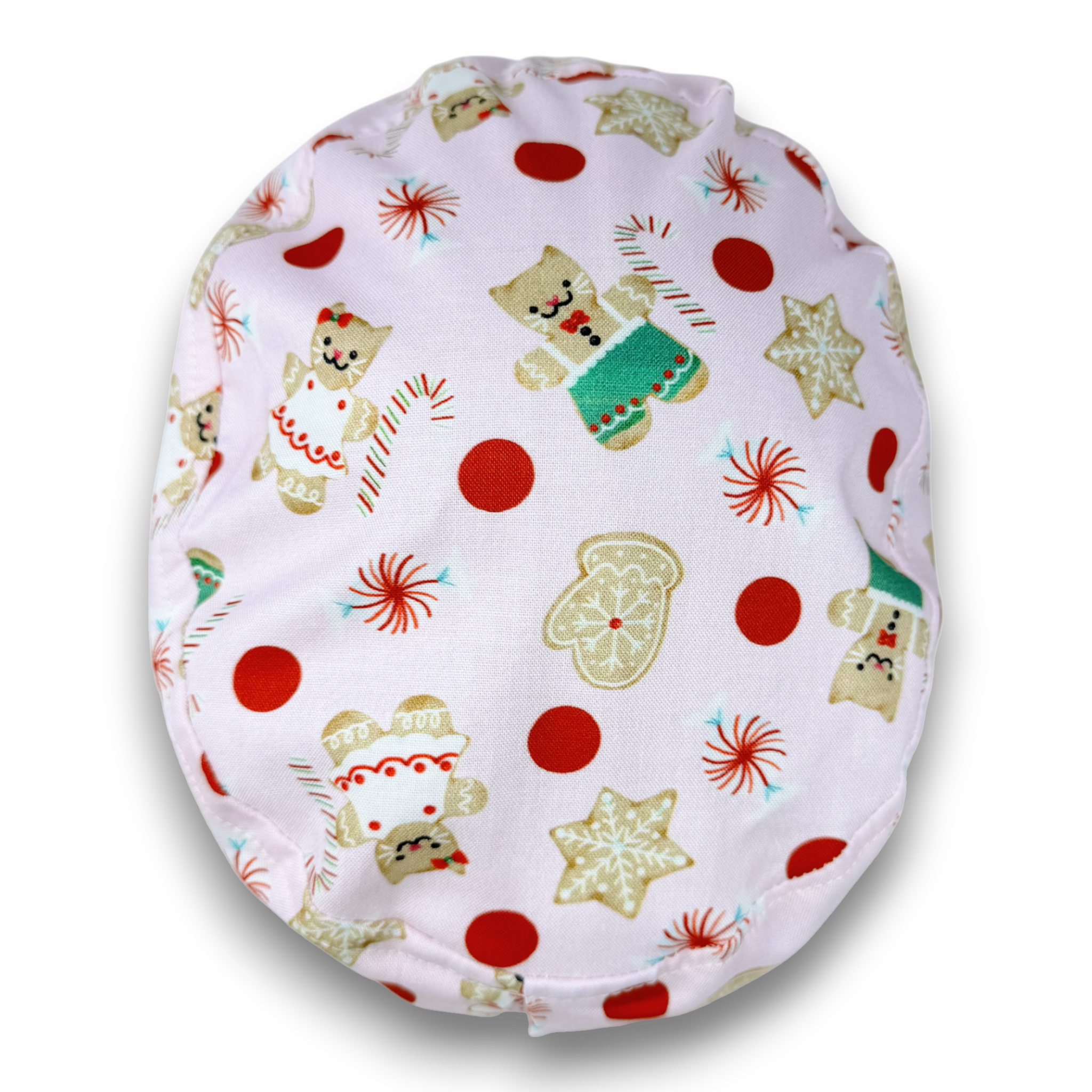 Gingerbread Euro Scrub Cap for Women with Satin Lined Option by Paradise Caps.