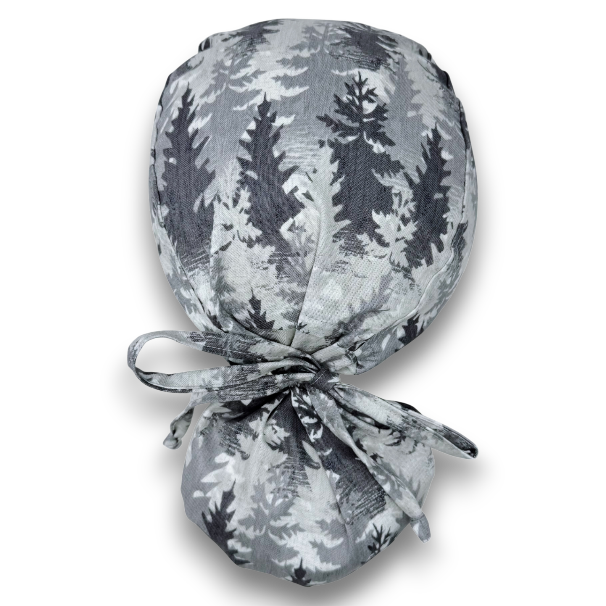 Forest Ponytail scrub cap for women with satin lined option by Paradise Caps.
