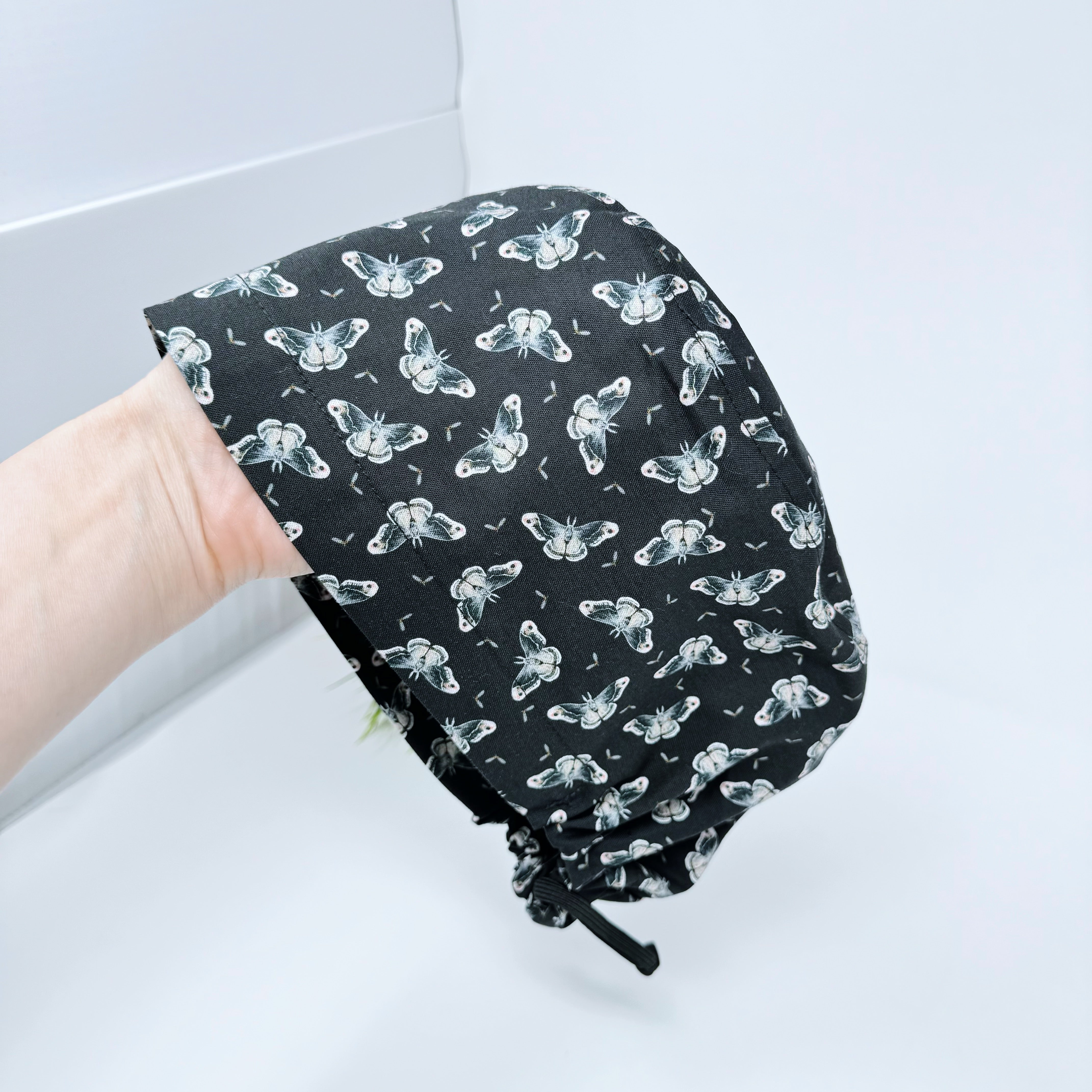 Butterflies Euro Scrub Cap for Women with Satin Lined Option by Paradise Caps.