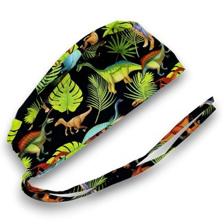 Dinosaur Men's surgical cap by Paradise Caps.