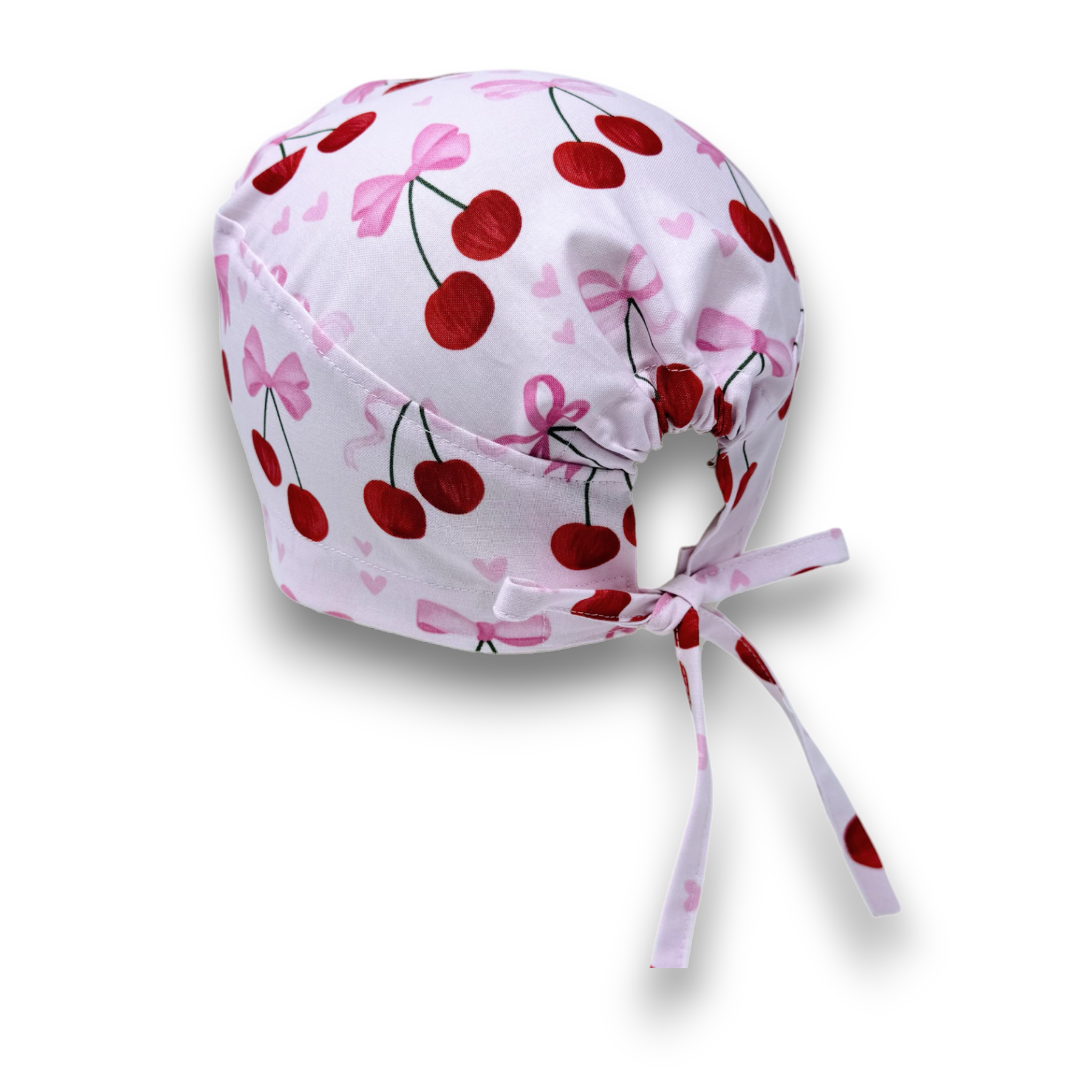 Valentine's day Skull tie-back style surgical scrub cap for men by Paradise Caps.