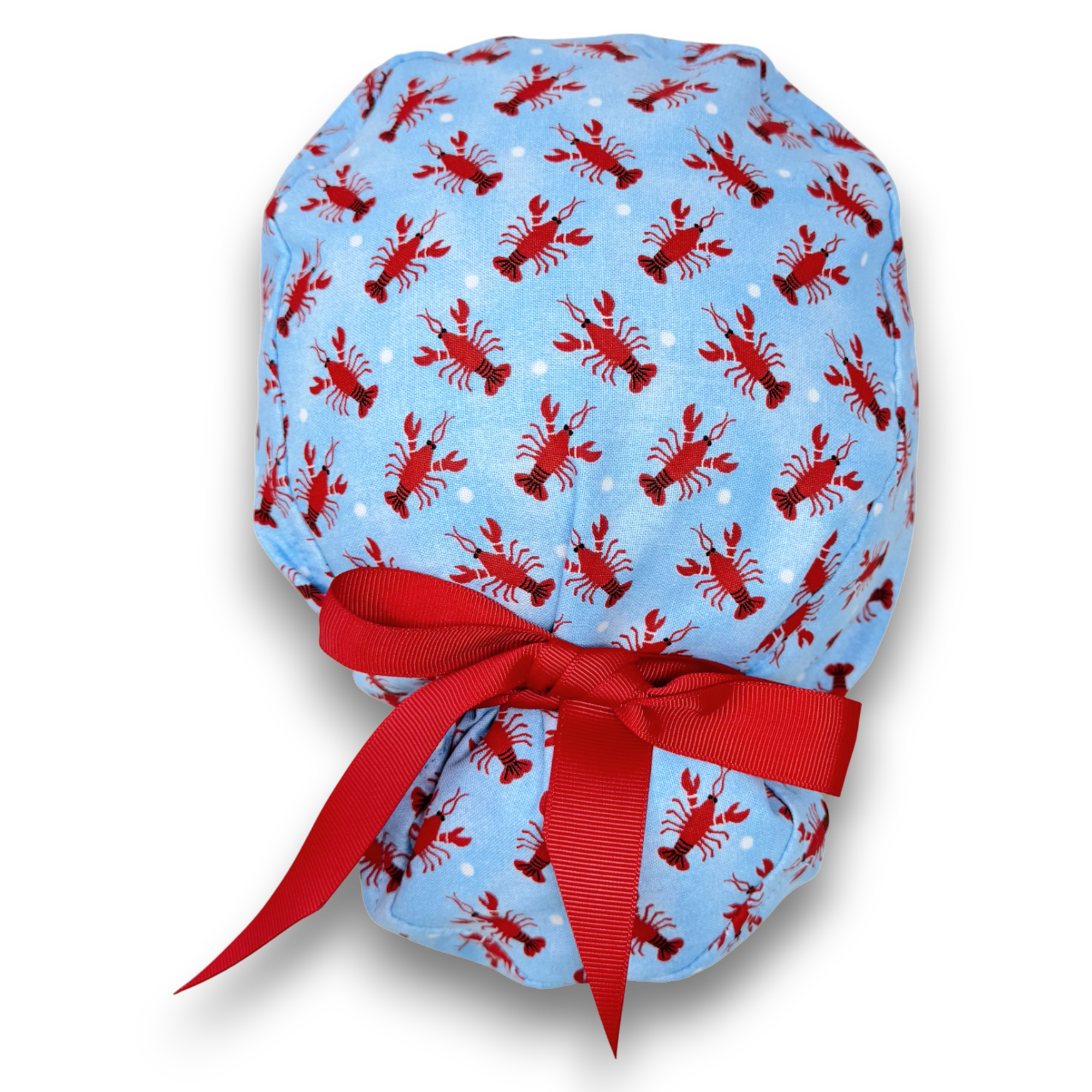 Lobster Euro Euro scrub cap with ties for Women by Paradise Caps. Euro PLUS style.