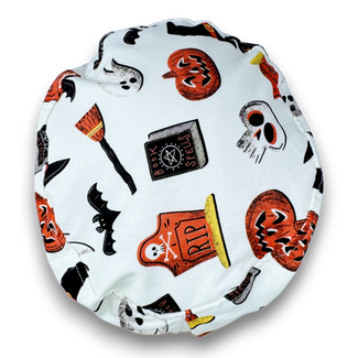 Halloween Euro Scrub Cap for Women with Satin Lined Option by Paradise Caps.